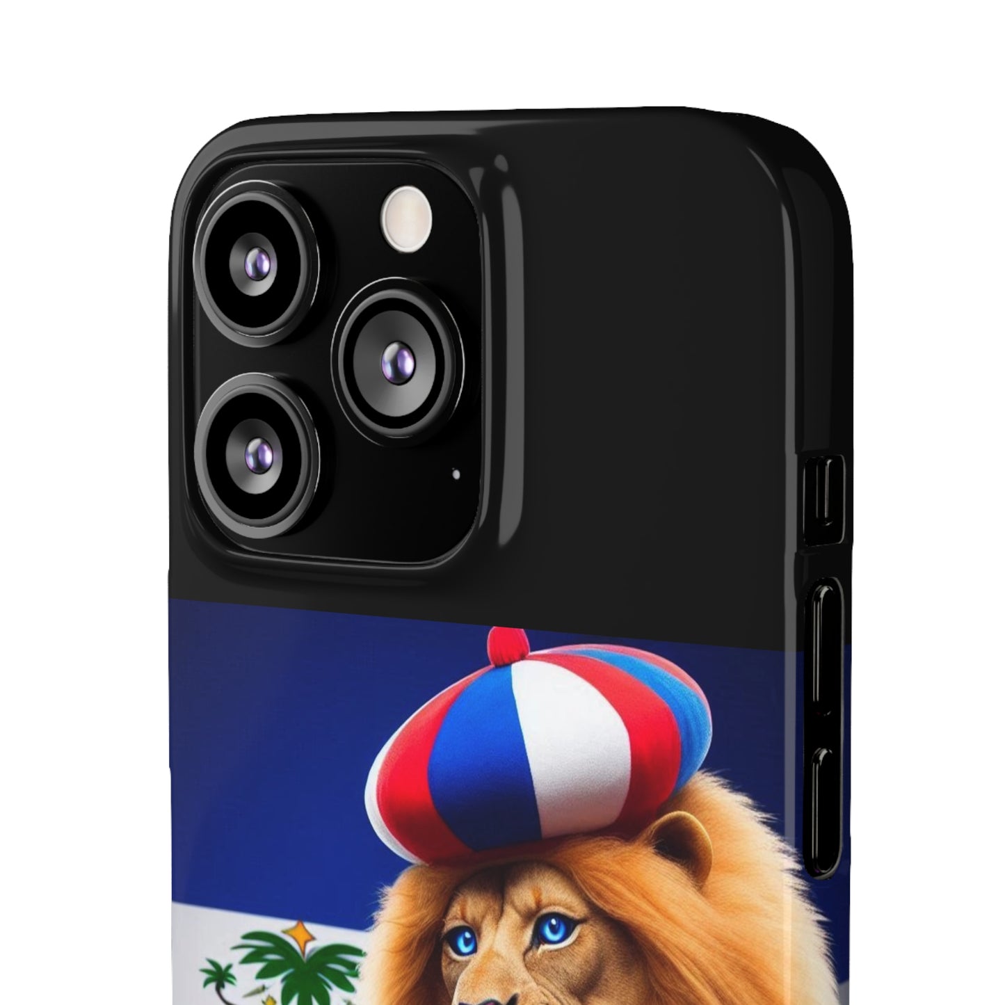 Bold Haitian Lion Snap Case - Unique & Vibrant Phone Protection