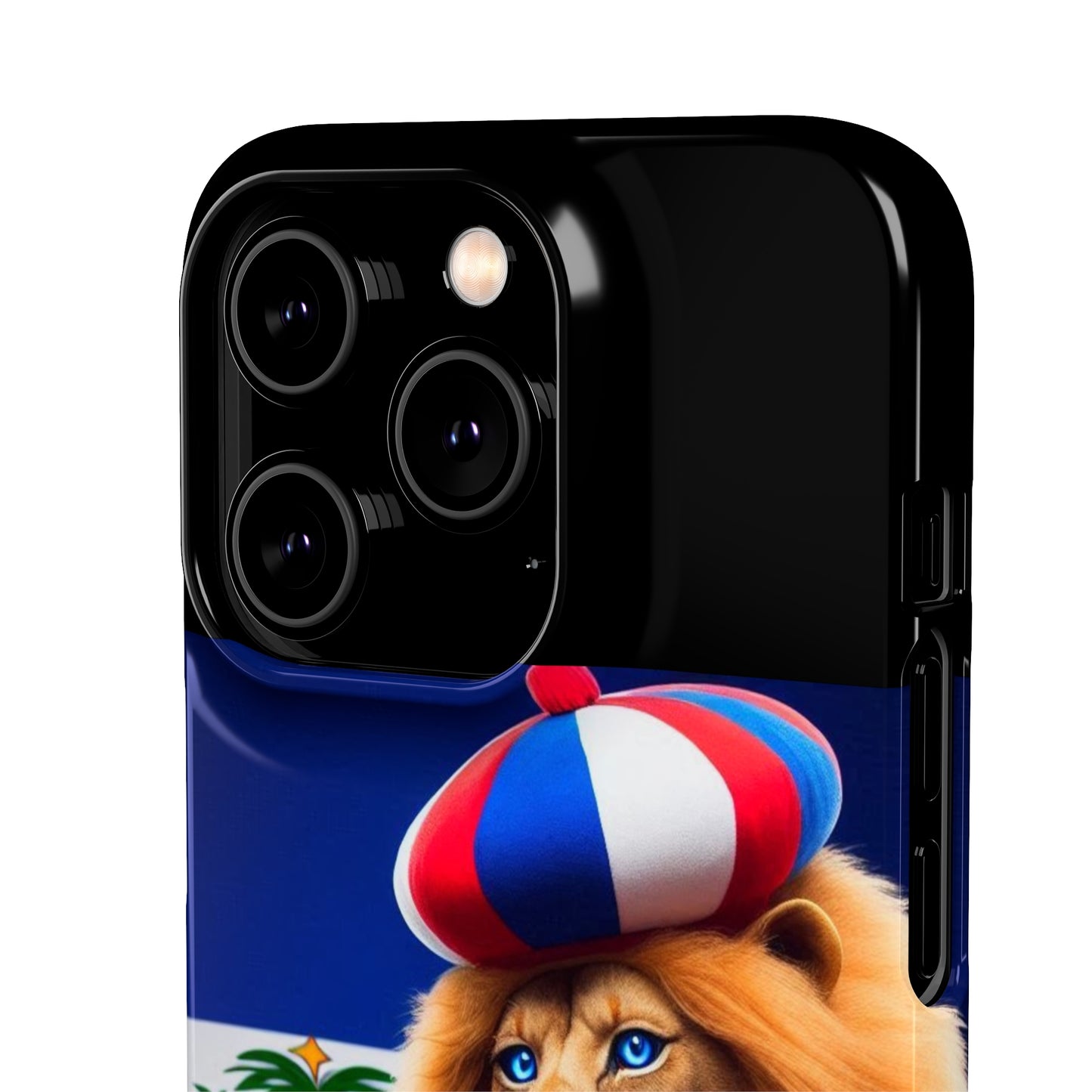 Bold Haitian Lion Snap Case - Unique & Vibrant Phone Protection