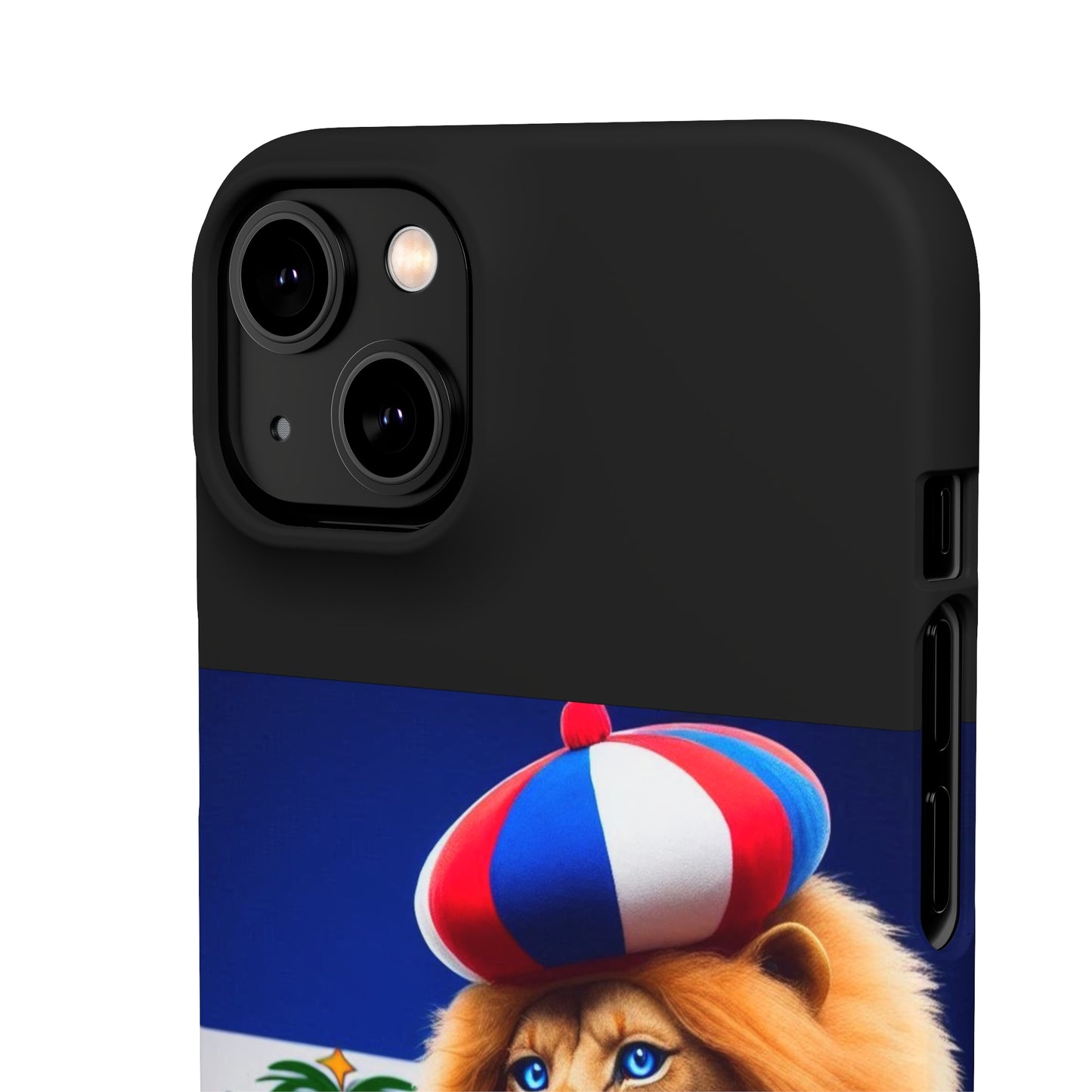 Bold Haitian Lion Snap Case - Unique & Vibrant Phone Protection