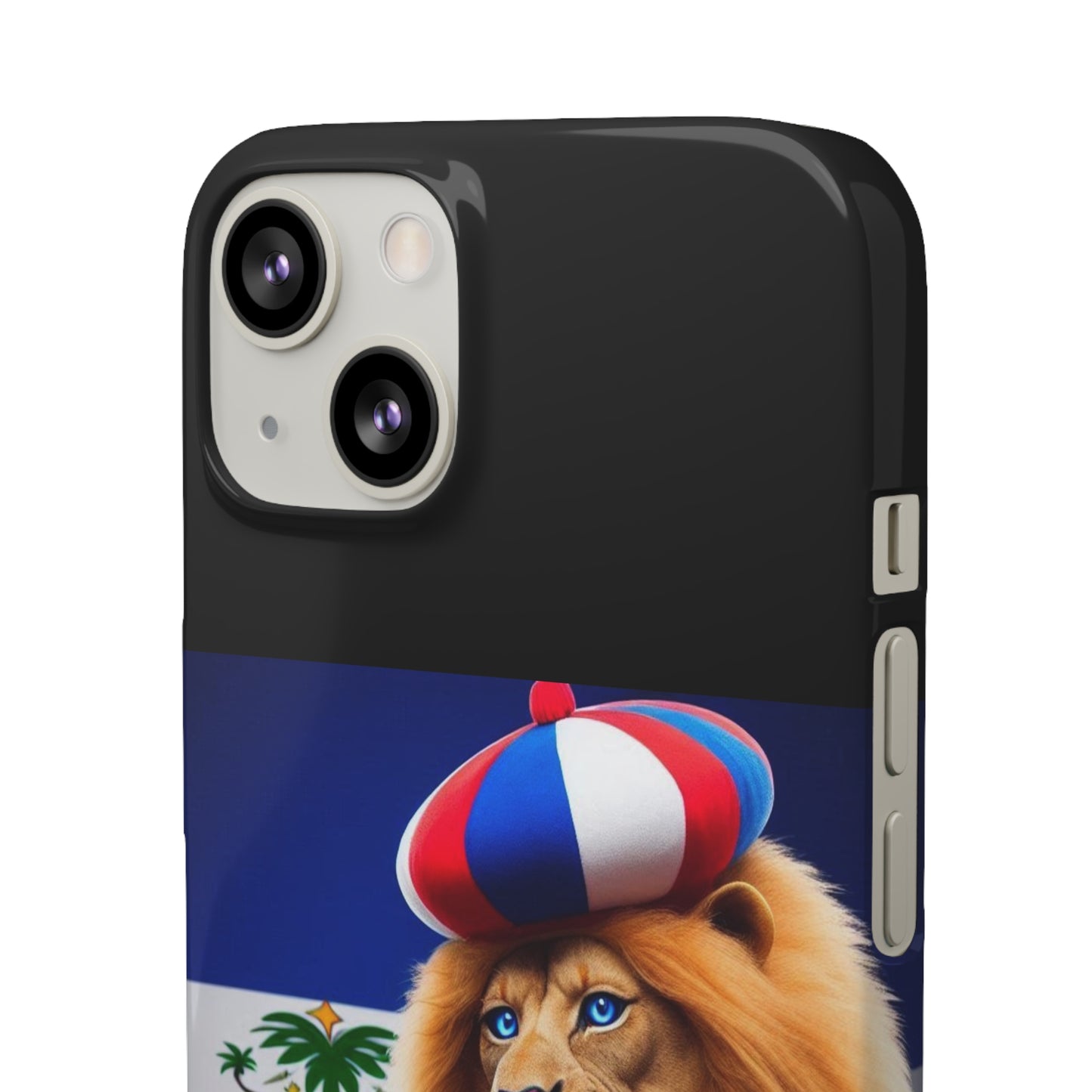 Bold Haitian Lion Snap Case - Unique & Vibrant Phone Protection