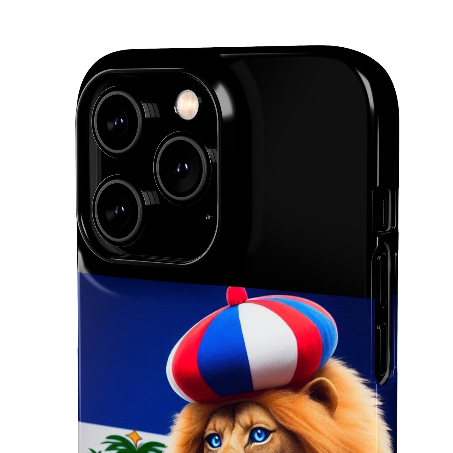 Bold Haitian Lion Snap Case - Unique & Vibrant Phone Protection