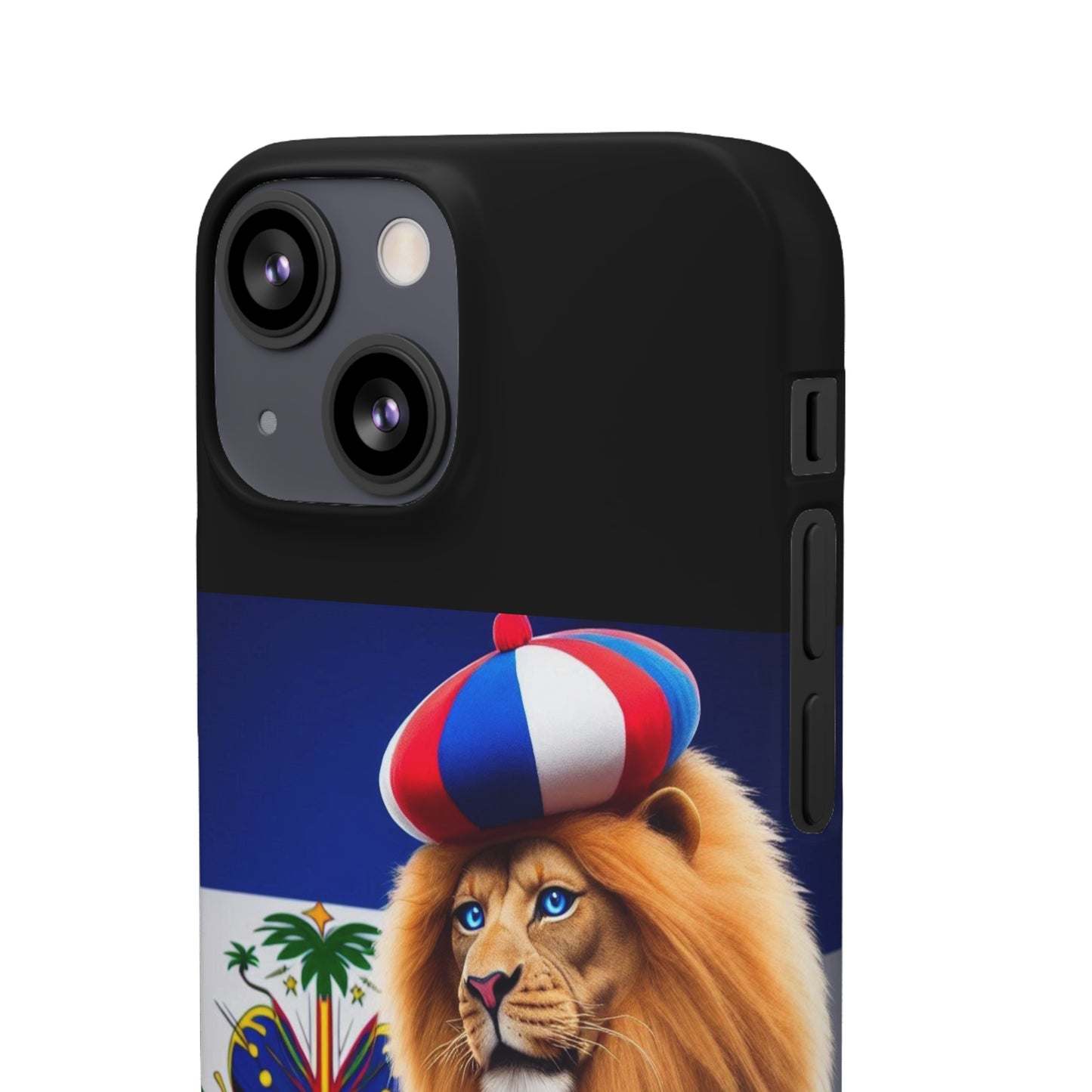 Bold Haitian Lion Snap Case - Unique & Vibrant Phone Protection