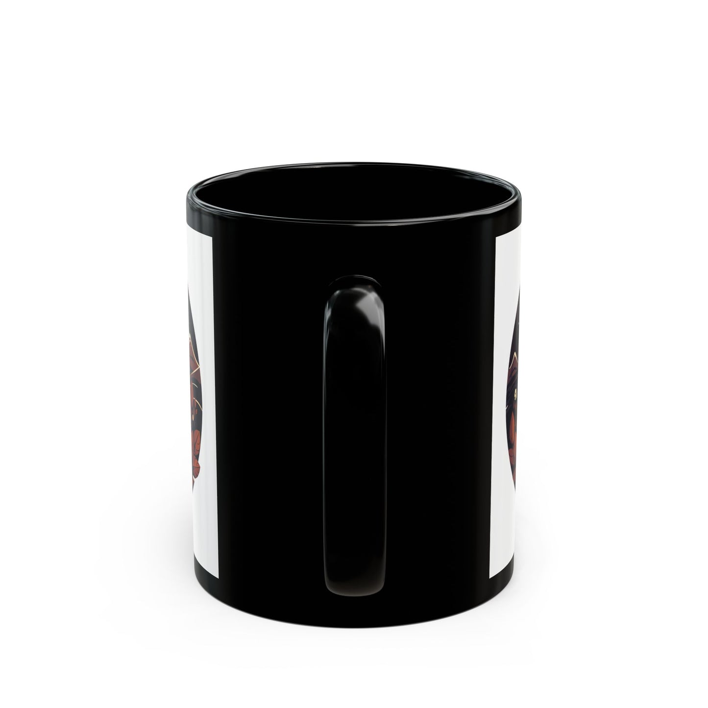 Serene Mountain Sunset Black Mug - Cozy Coffee Gift for Nature Lovers