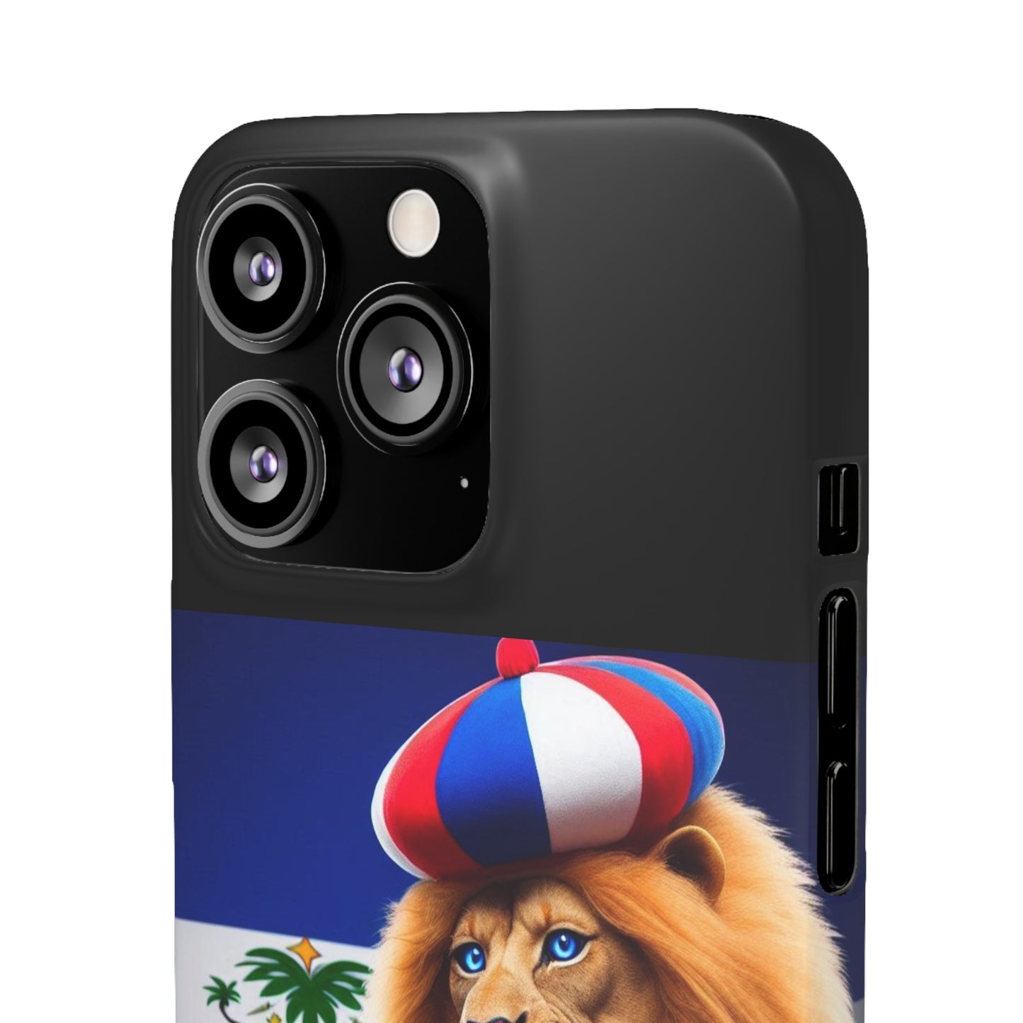 Bold Haitian Lion Snap Case - Unique & Vibrant Phone Protection