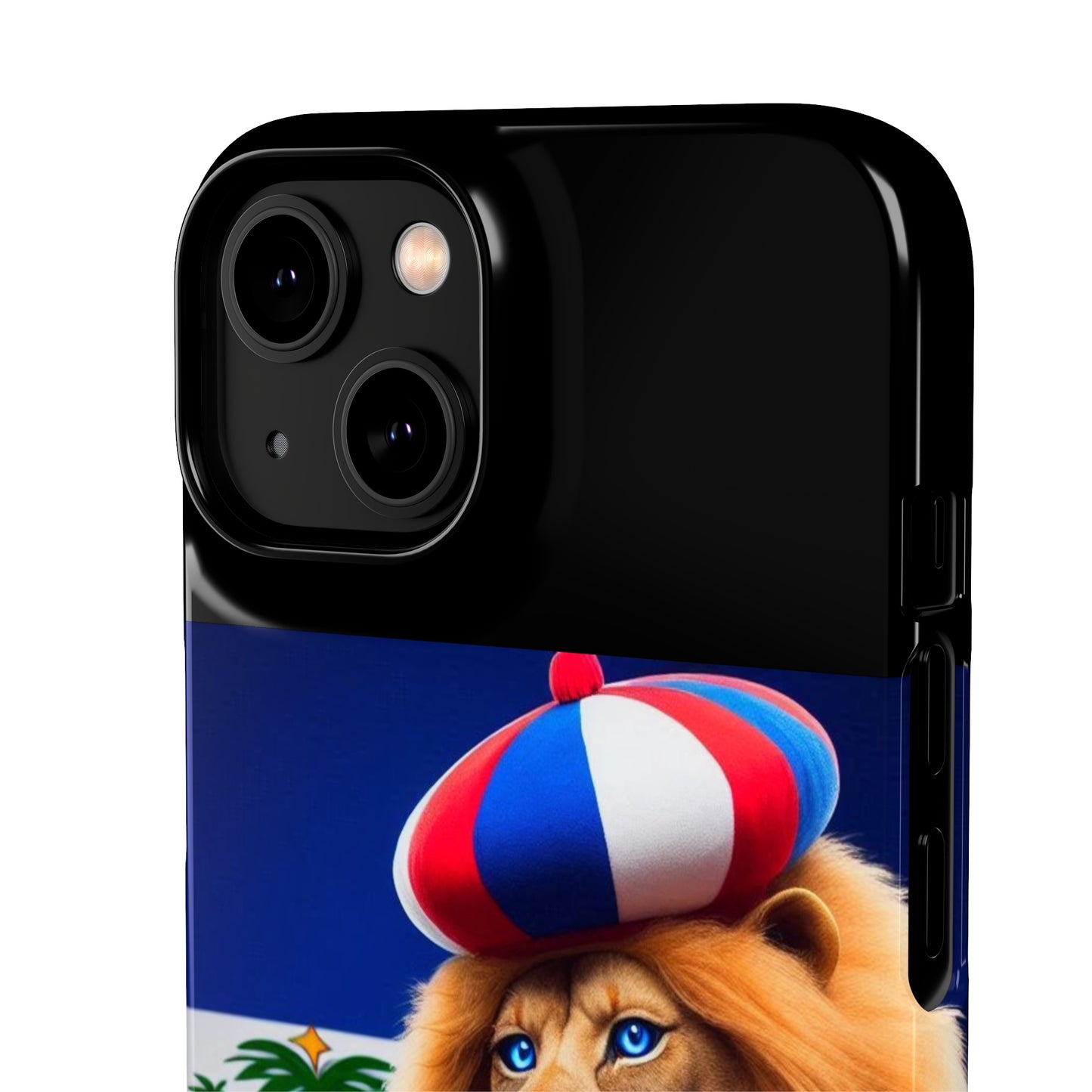 Bold Haitian Lion Snap Case - Unique & Vibrant Phone Protection