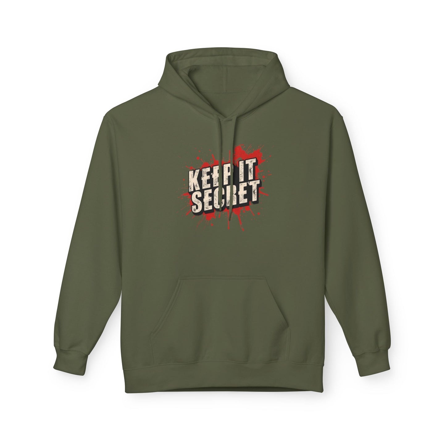 Keep It Secret Fleece Hoodie - Unisex Softstyle, Perfect for Casual Wear