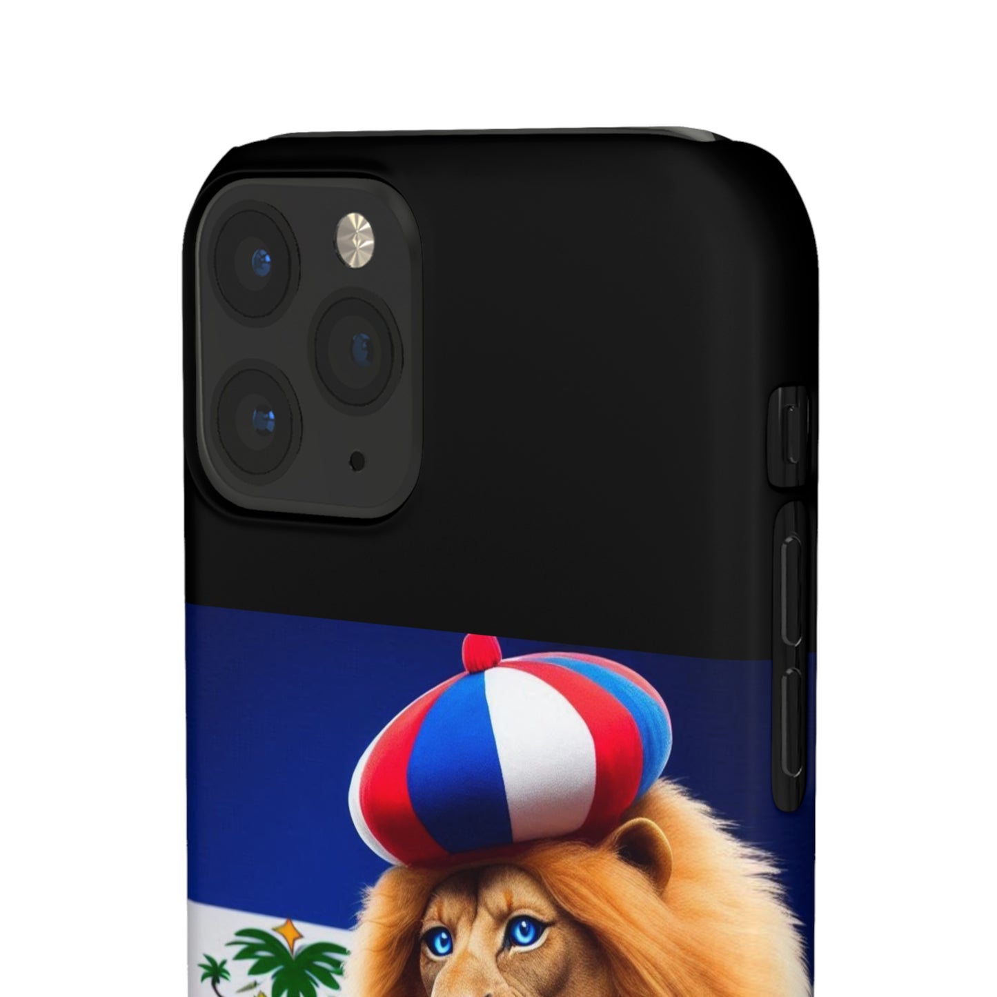 Bold Haitian Lion Snap Case - Unique & Vibrant Phone Protection