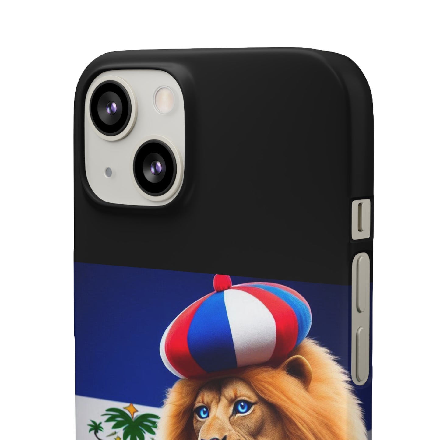 Bold Haitian Lion Snap Case - Unique & Vibrant Phone Protection