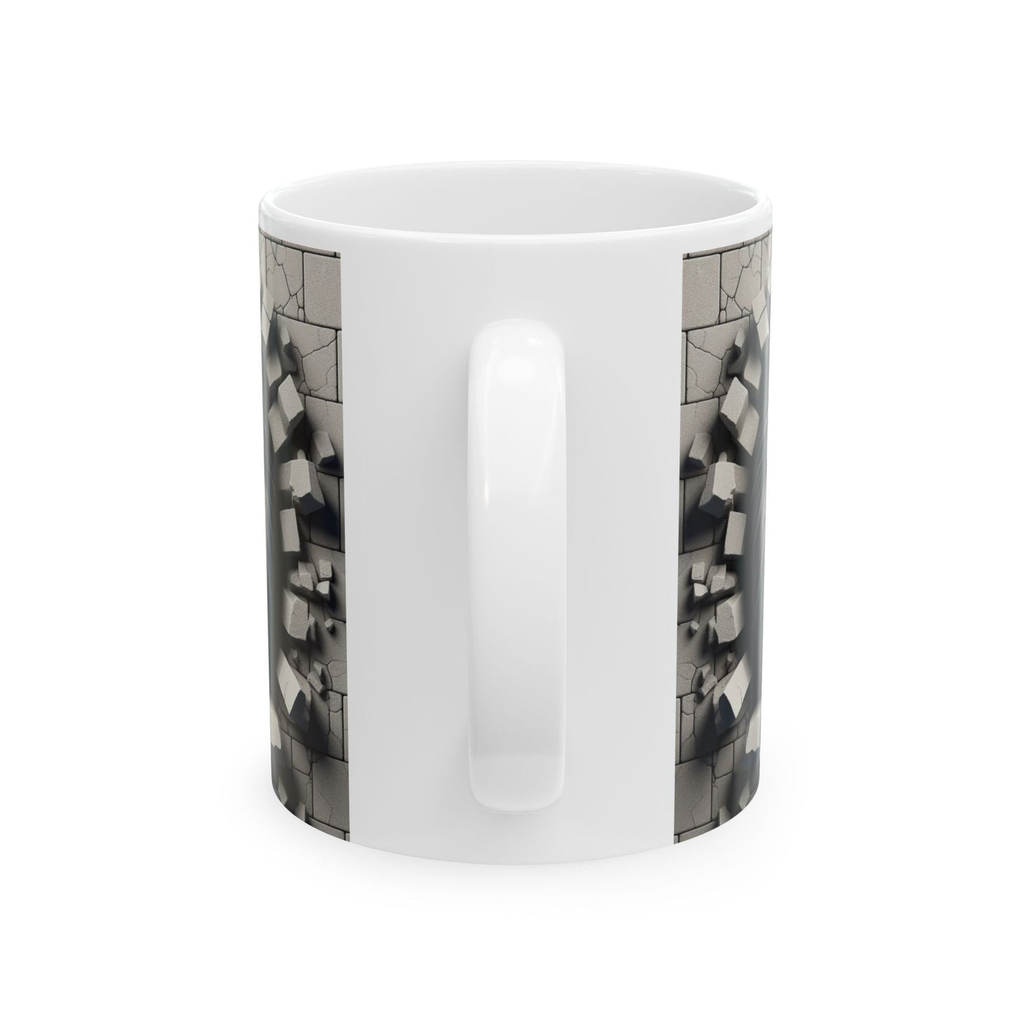 Lion's Roar Ceramic Mug - Artistic 11oz & 15oz Coffee Cup for Animal Lovers