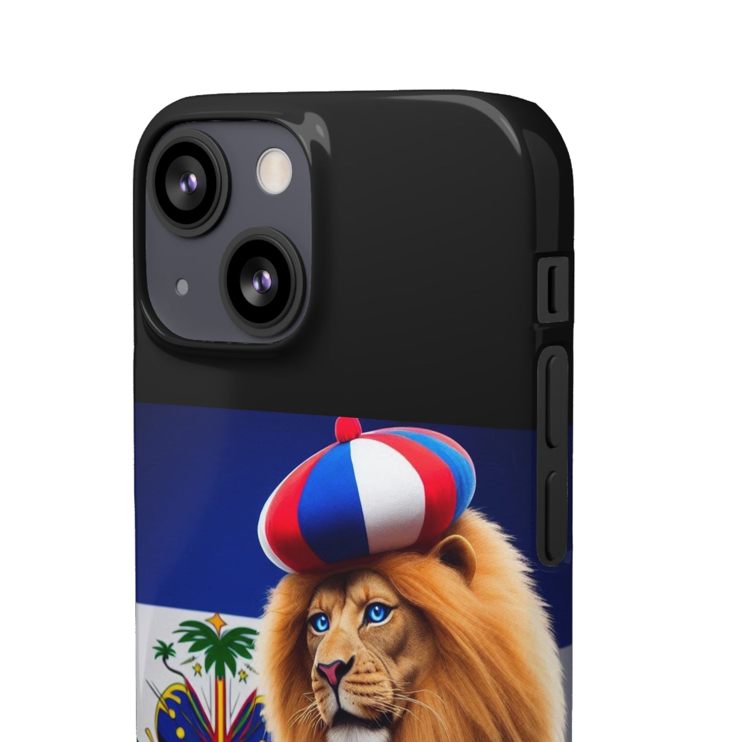 Bold Haitian Lion Snap Case - Unique & Vibrant Phone Protection