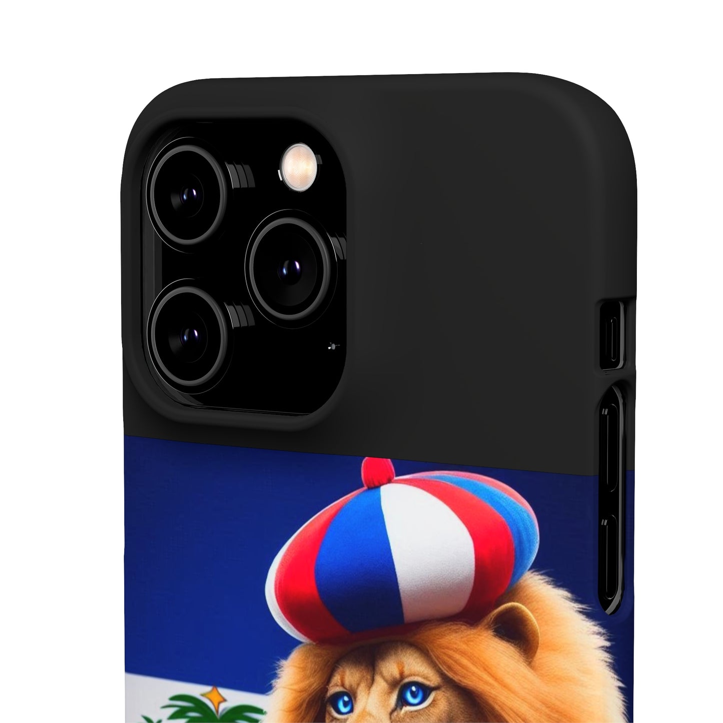 Bold Haitian Lion Snap Case - Unique & Vibrant Phone Protection