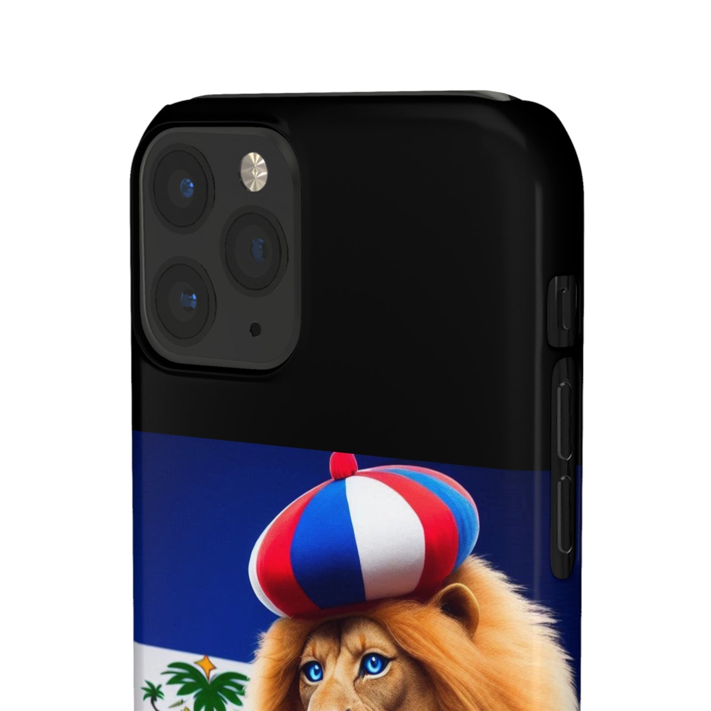 Bold Haitian Lion Snap Case - Unique & Vibrant Phone Protection