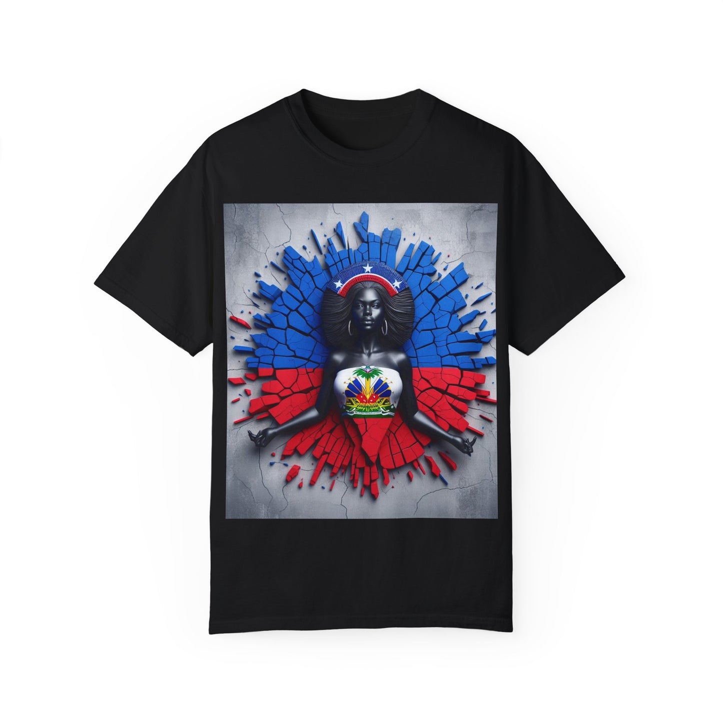 Haitian Pride Unisex Garment-Dyed T-Shirt