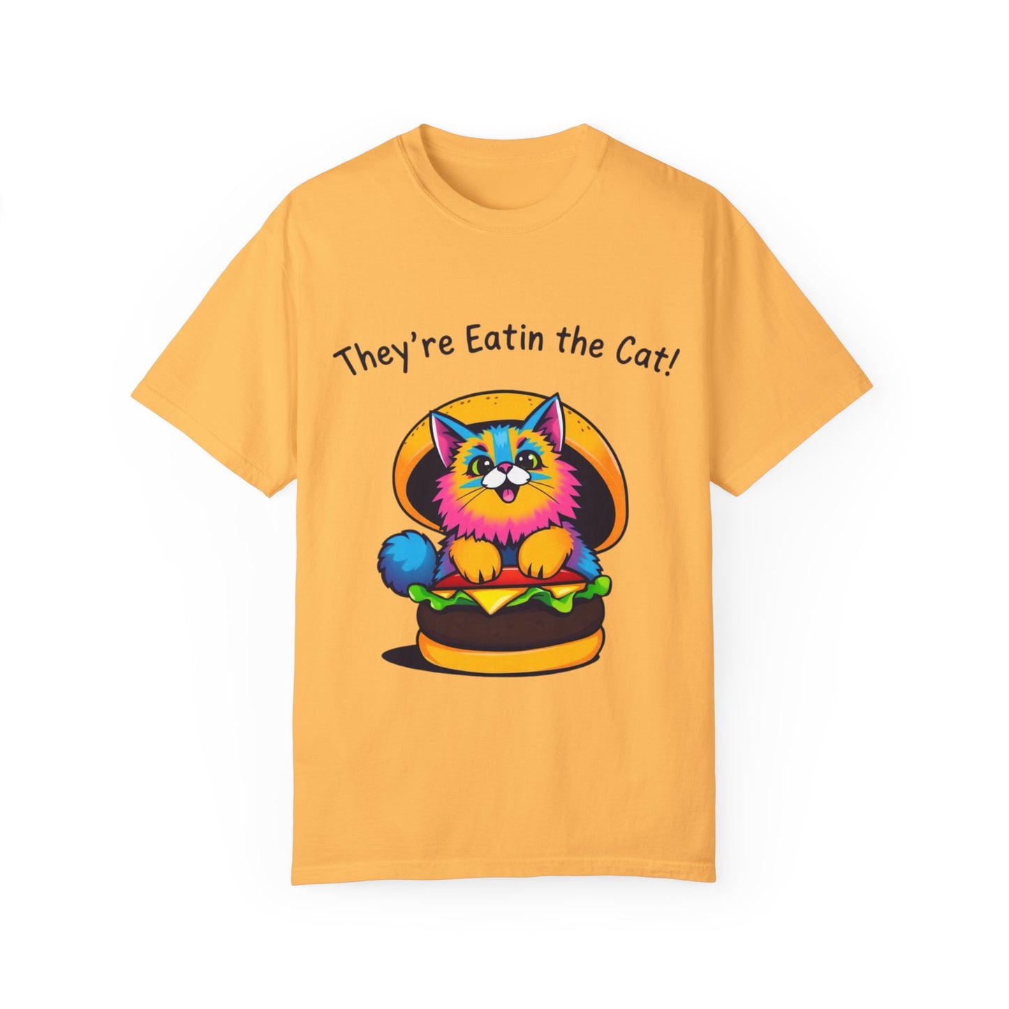 Humorous Cat Burger Unisex T-Shirt – Perfect for Cat Lovers!