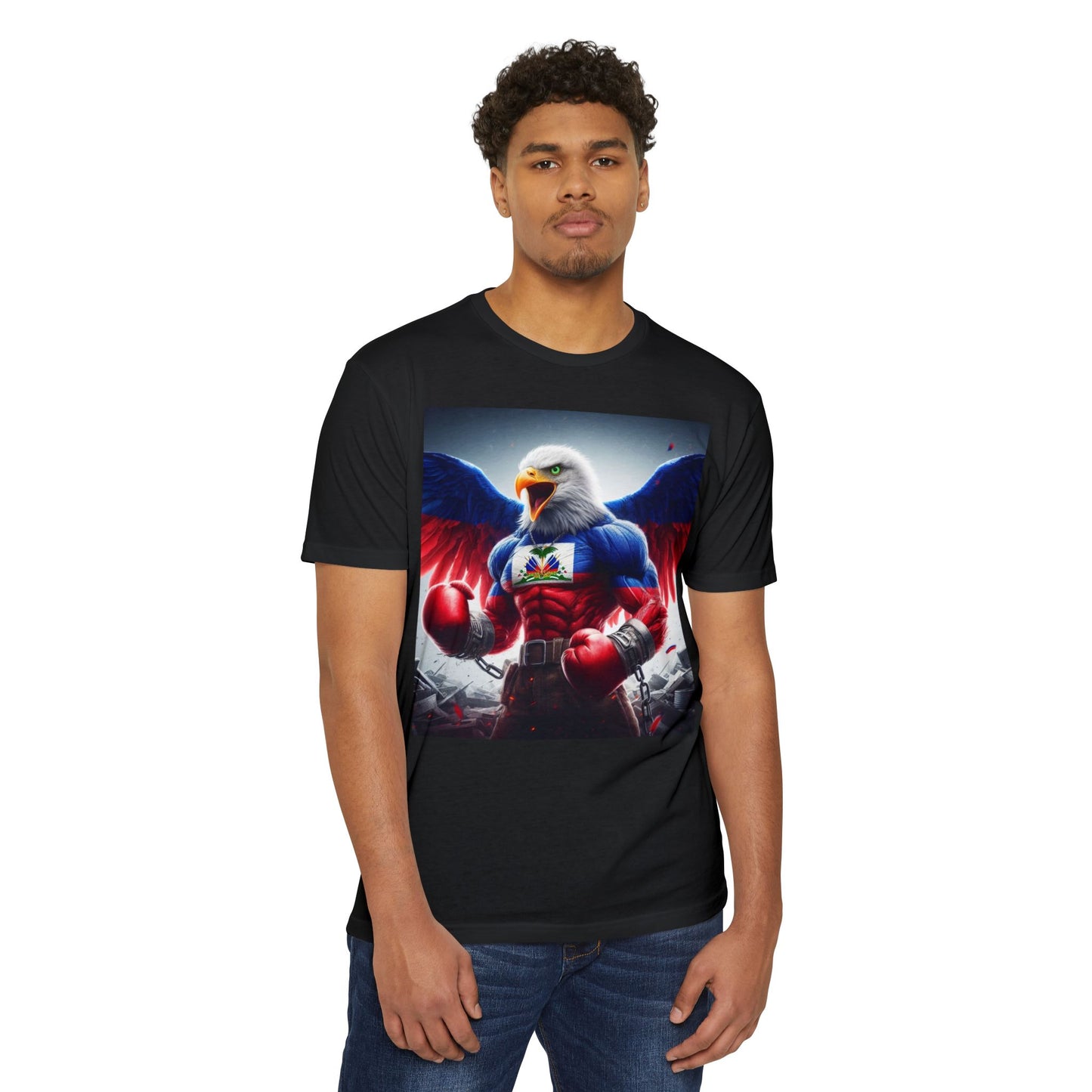 Haitian Eagle Champion T-Shirt - Unisex Epic Graphic Tee