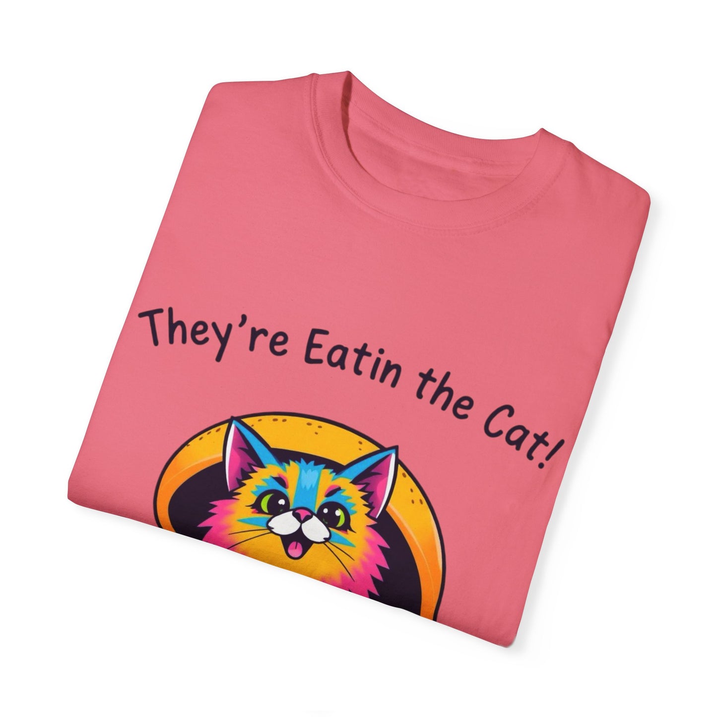 Humorous Cat Burger Unisex T-Shirt – Perfect for Cat Lovers!