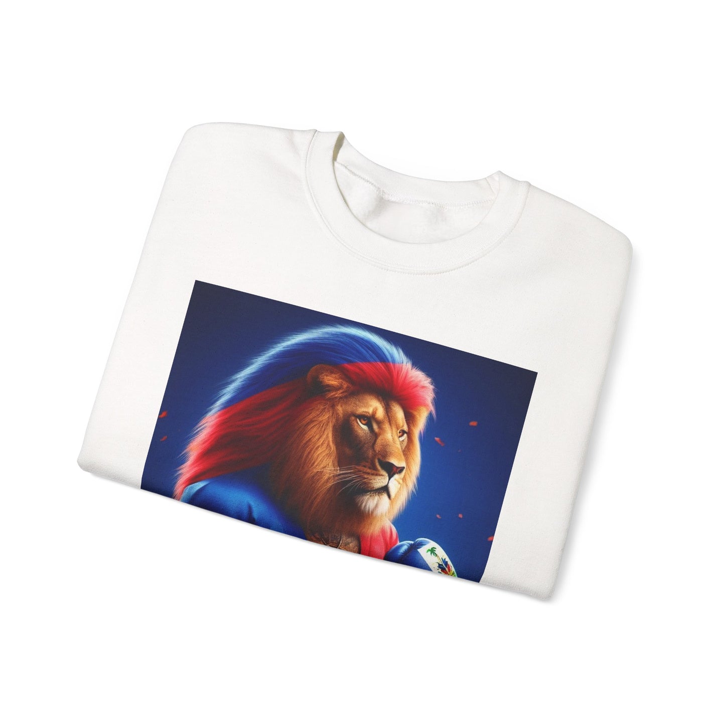 Boxing Lion Crewneck Sweatshirt – Bold Athletic Animal Graphic