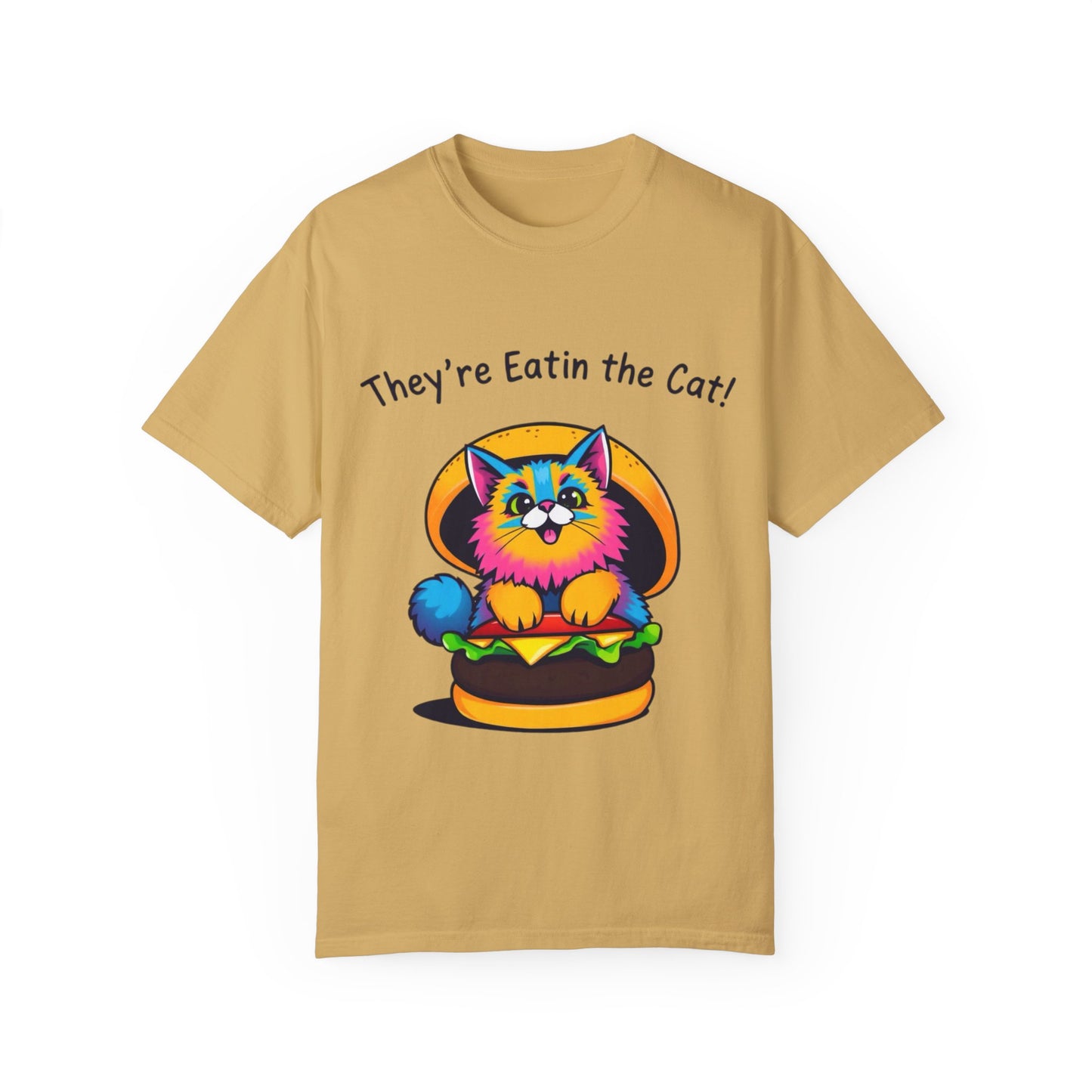 Humorous Cat Burger Unisex T-Shirt – Perfect for Cat Lovers!