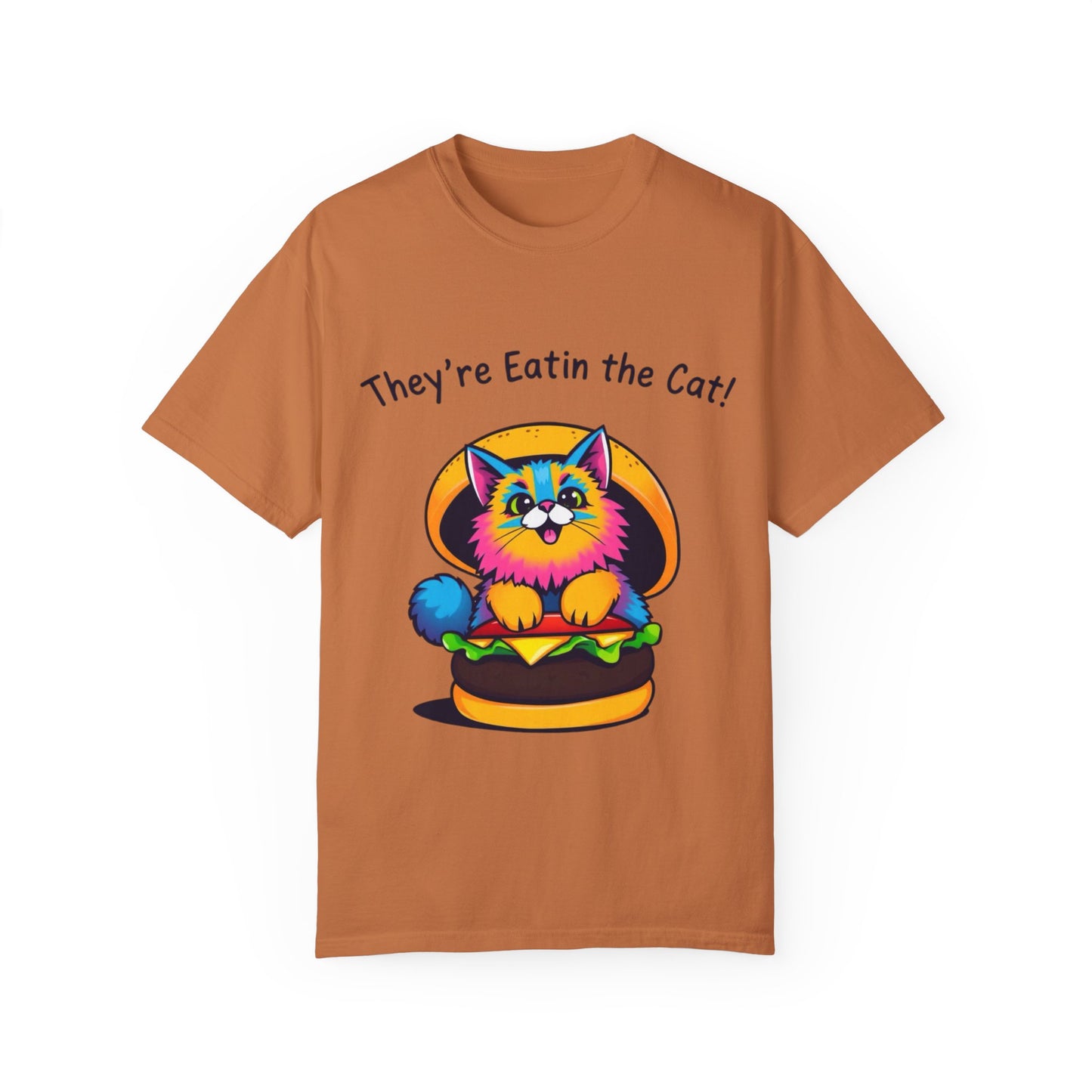 Humorous Cat Burger Unisex T-Shirt – Perfect for Cat Lovers!