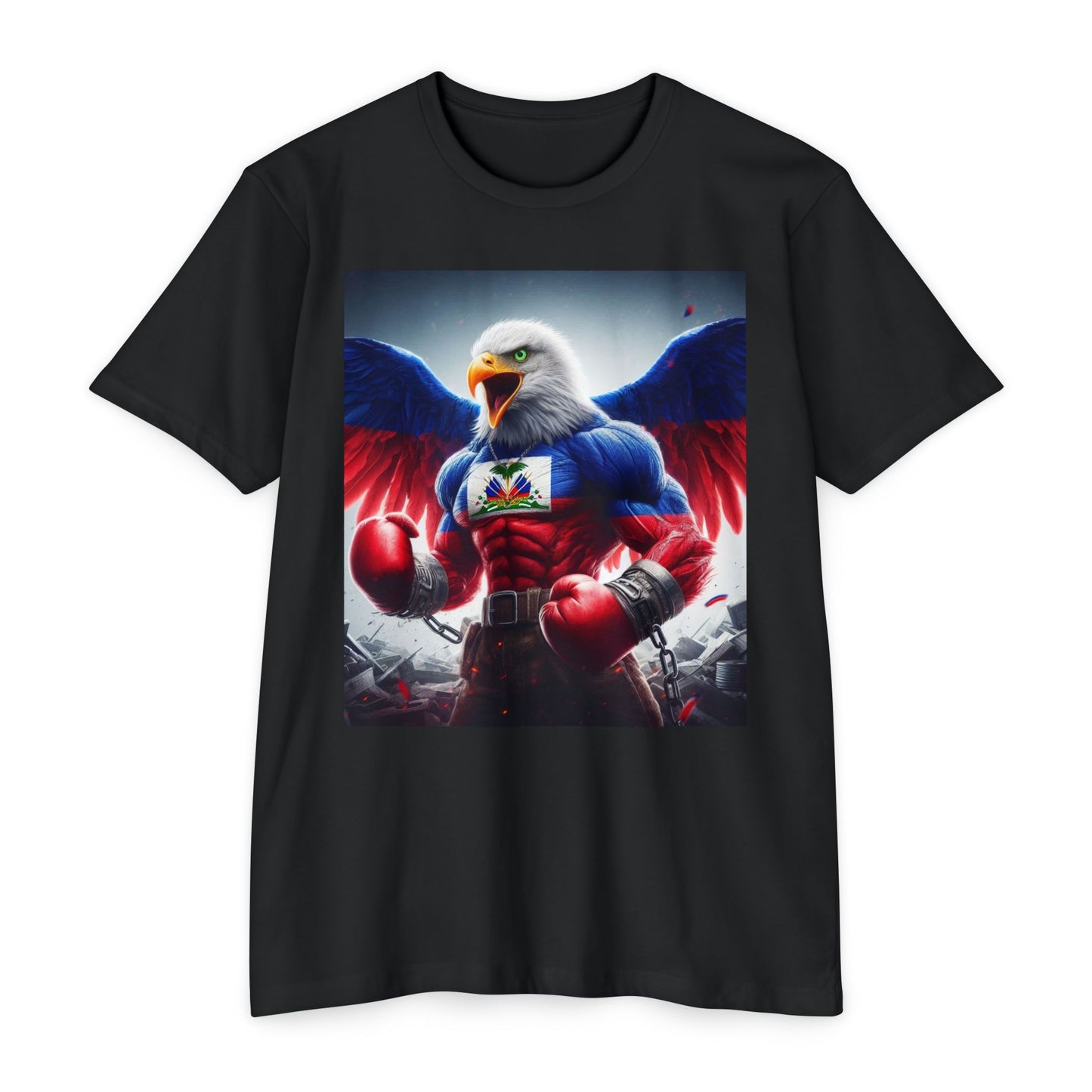 Haitian Eagle Champion T-Shirt - Unisex Epic Graphic Tee