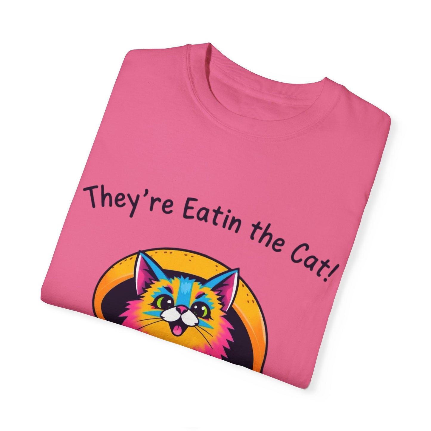 Humorous Cat Burger Unisex T-Shirt – Perfect for Cat Lovers!