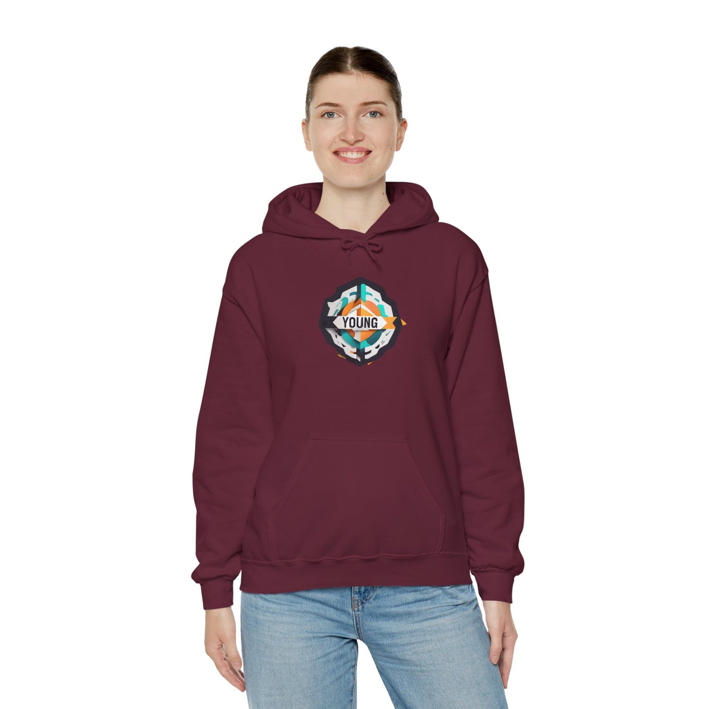 Youthful Spirit Unisex Hooded Sweatshirt – Embrace Your Young Vibe!