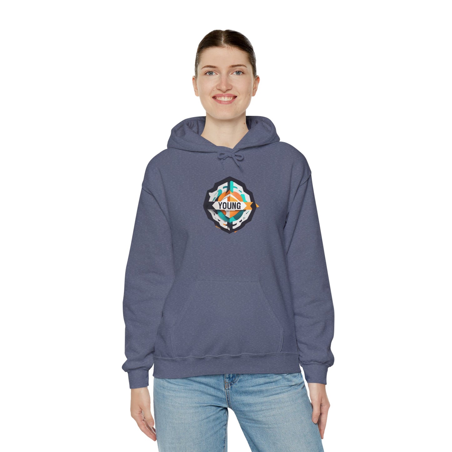 Youthful Spirit Unisex Hooded Sweatshirt – Embrace Your Young Vibe!