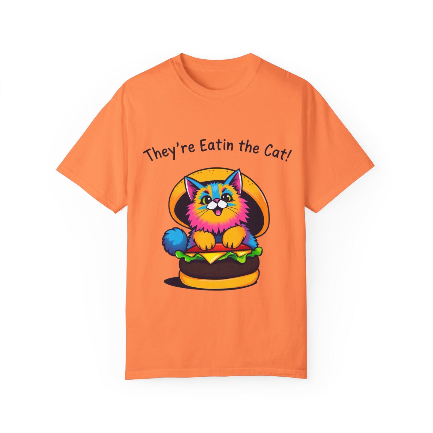 Humorous Cat Burger Unisex T-Shirt – Perfect for Cat Lovers!