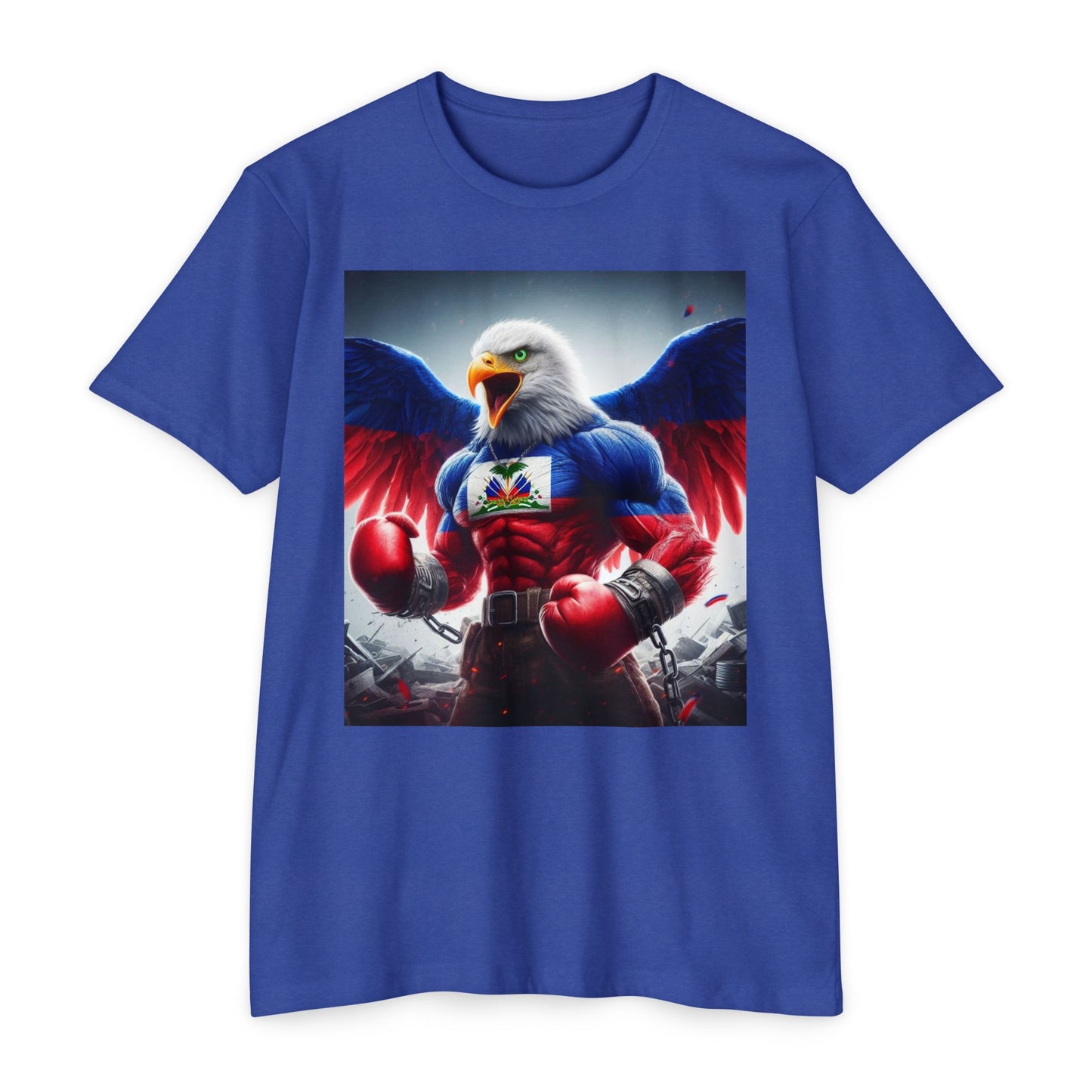 Haitian Eagle Champion T-Shirt - Unisex Epic Graphic Tee