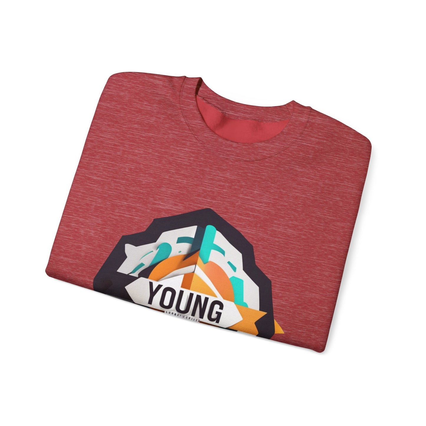 Youthful Spirit Unisex Crewneck Sweatshirt - Bold & Comfortable Red