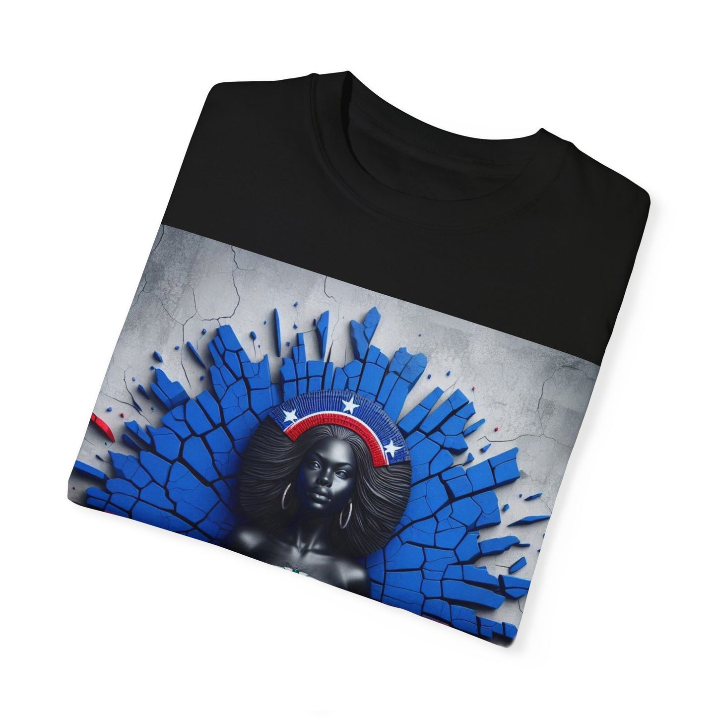 Haitian Pride Unisex Garment-Dyed T-Shirt