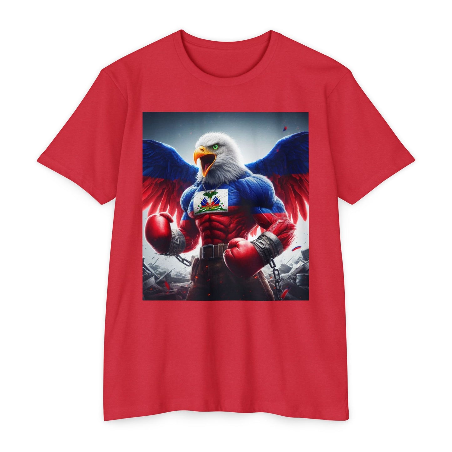 Haitian Eagle Champion T-Shirt - Unisex Epic Graphic Tee