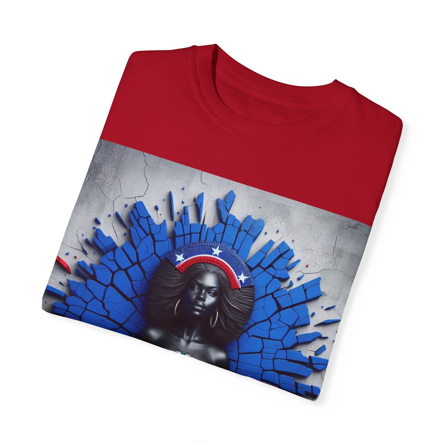 Haitian Pride Unisex Garment-Dyed T-Shirt