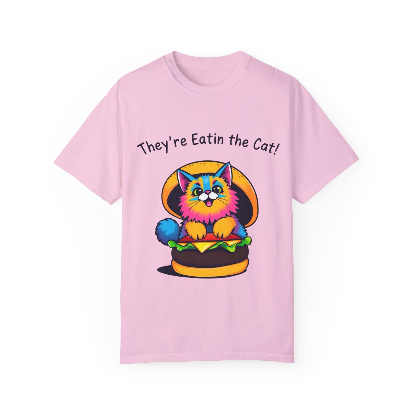 Humorous Cat Burger Unisex T-Shirt – Perfect for Cat Lovers!