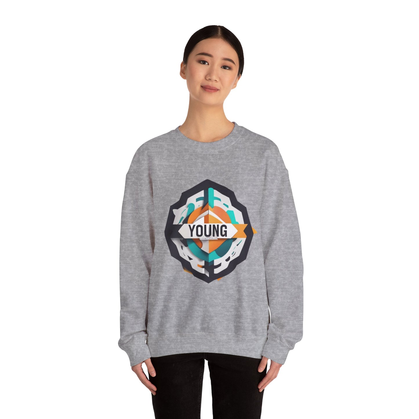 Youthful Spirit Unisex Crewneck Sweatshirt - Bold & Comfortable Red