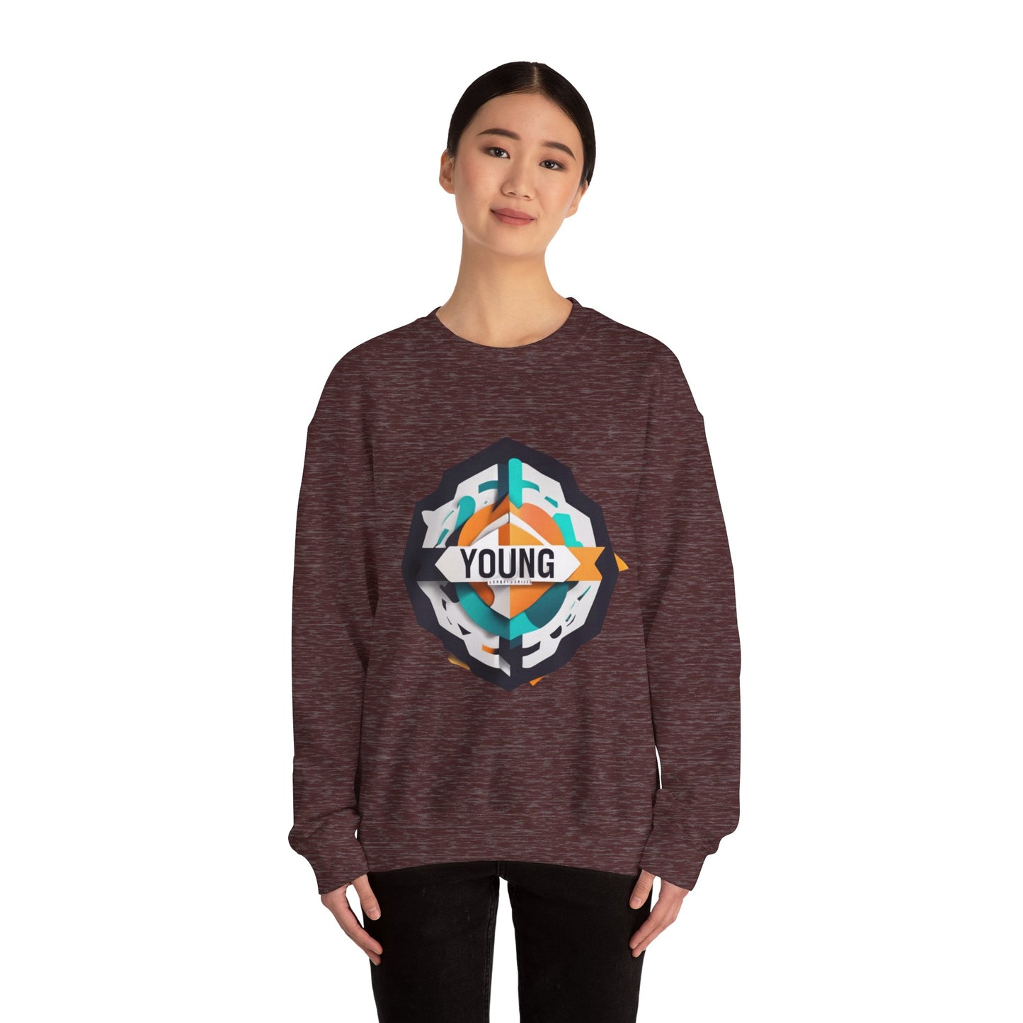 Youthful Spirit Unisex Crewneck Sweatshirt - Bold & Comfortable Red