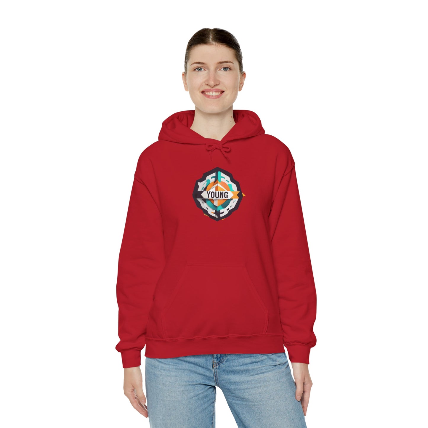 Youthful Spirit Unisex Hooded Sweatshirt – Embrace Your Young Vibe!