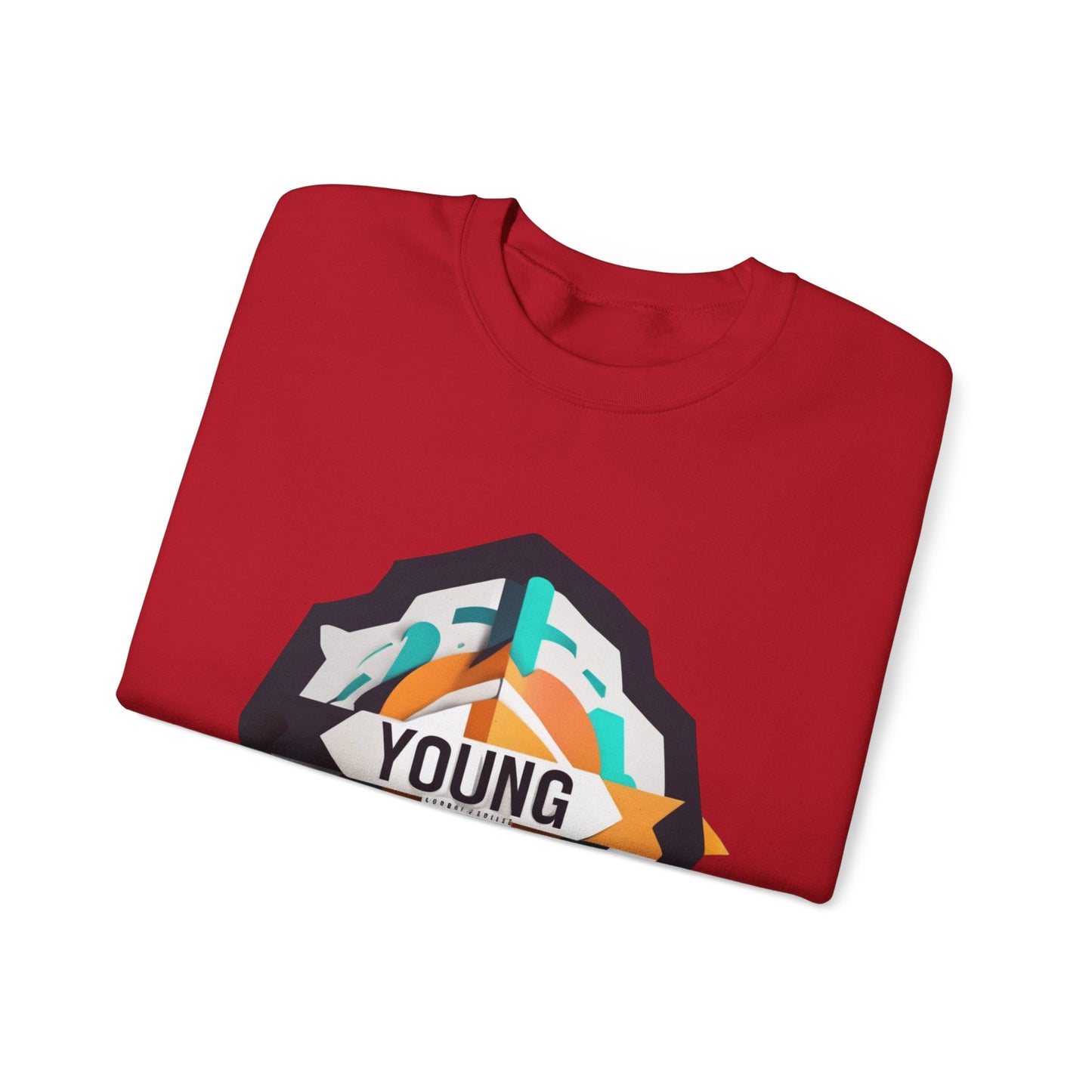 Youthful Spirit Unisex Crewneck Sweatshirt - Bold & Comfortable Red