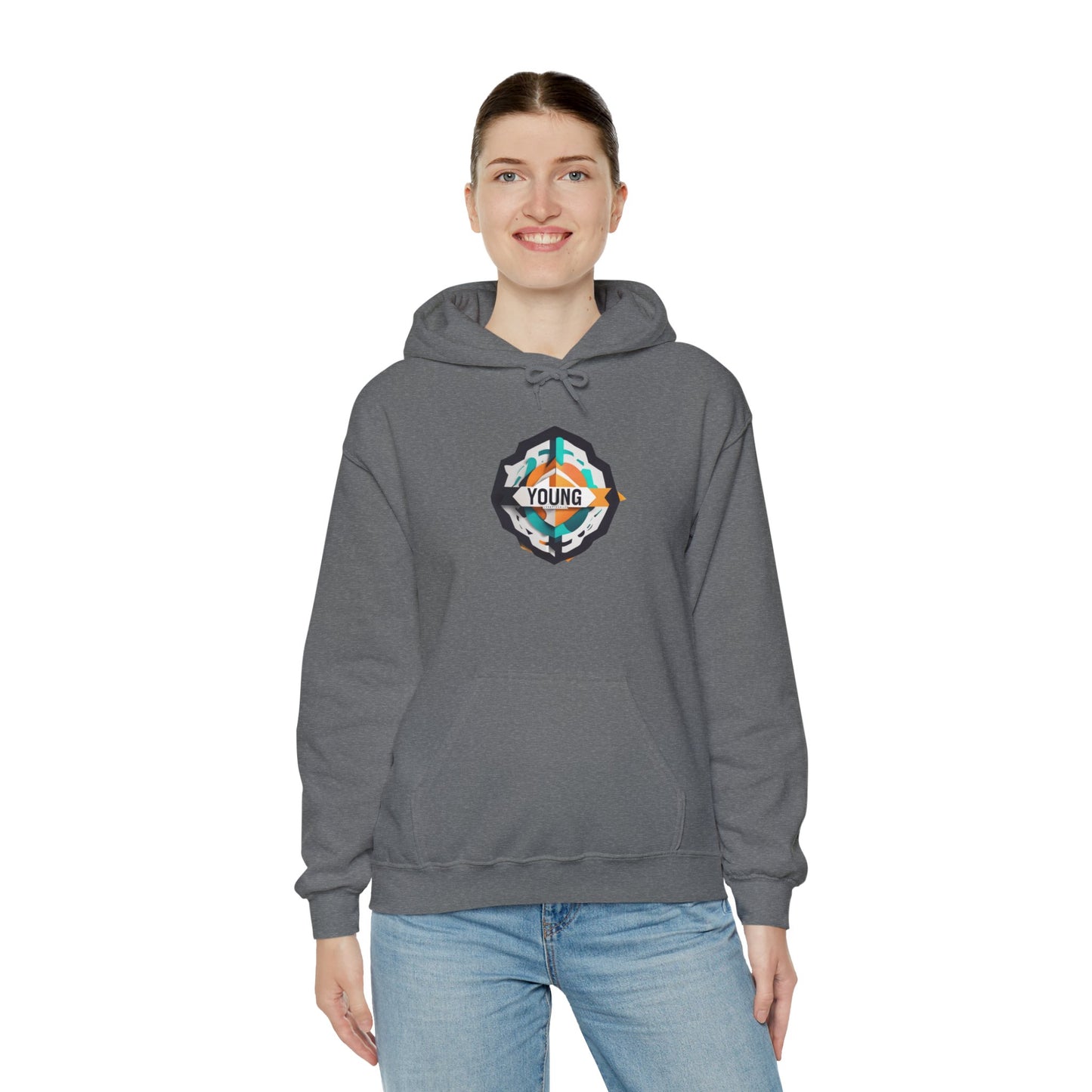 Youthful Spirit Unisex Hooded Sweatshirt – Embrace Your Young Vibe!