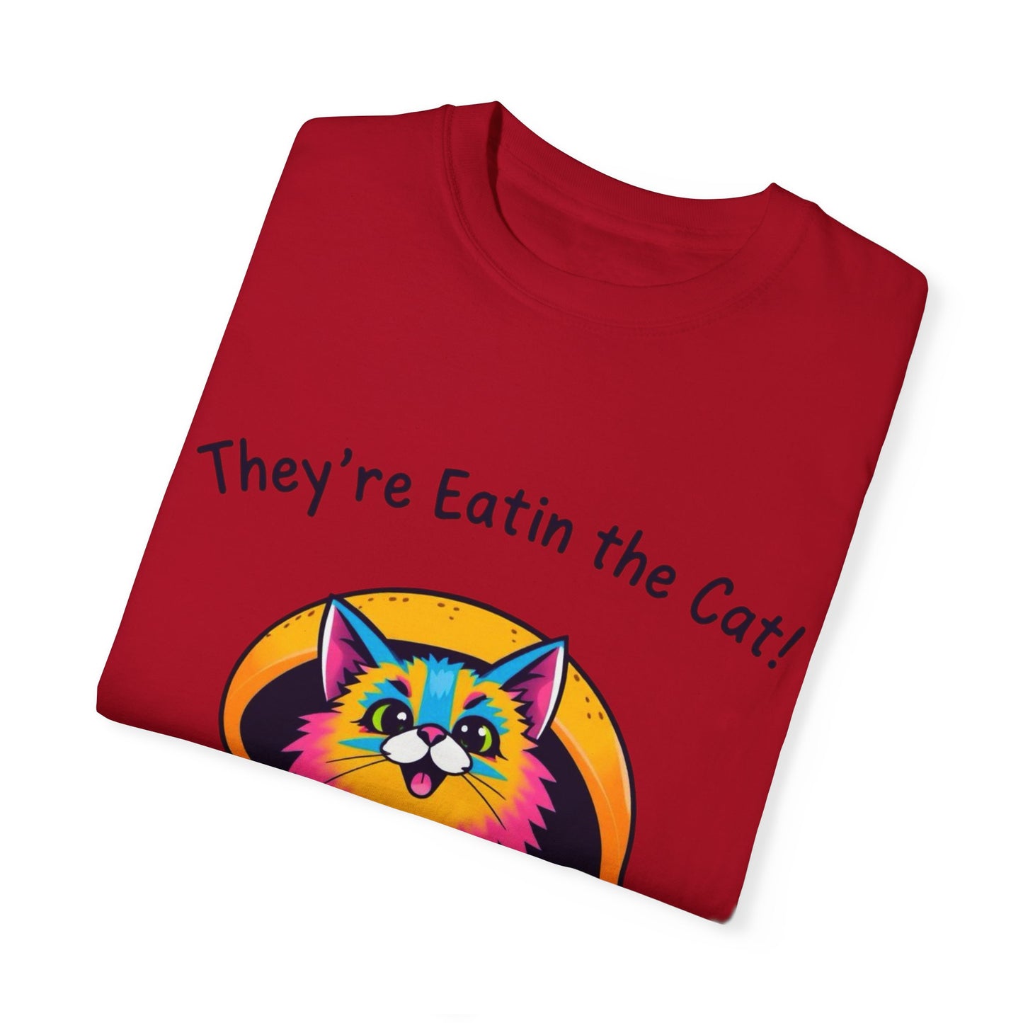 Humorous Cat Burger Unisex T-Shirt – Perfect for Cat Lovers!