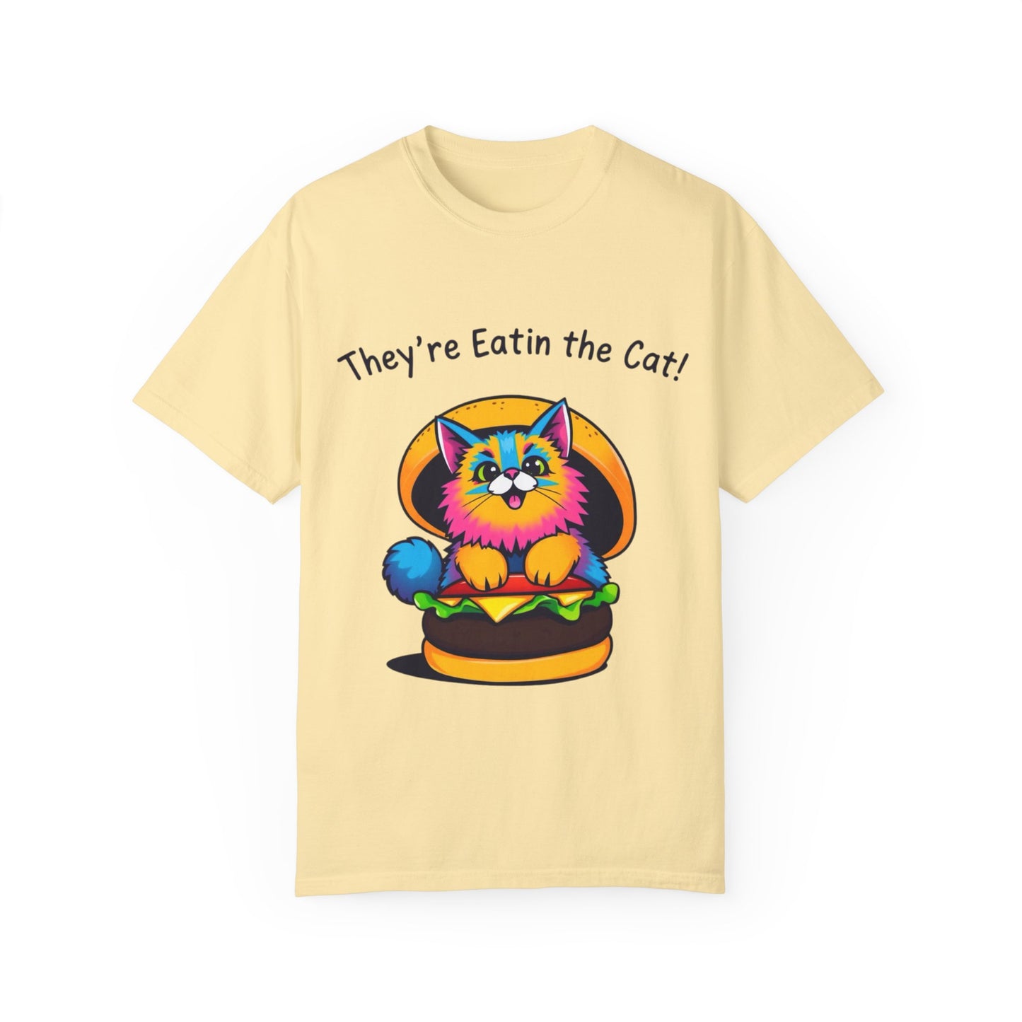 Humorous Cat Burger Unisex T-Shirt – Perfect for Cat Lovers!