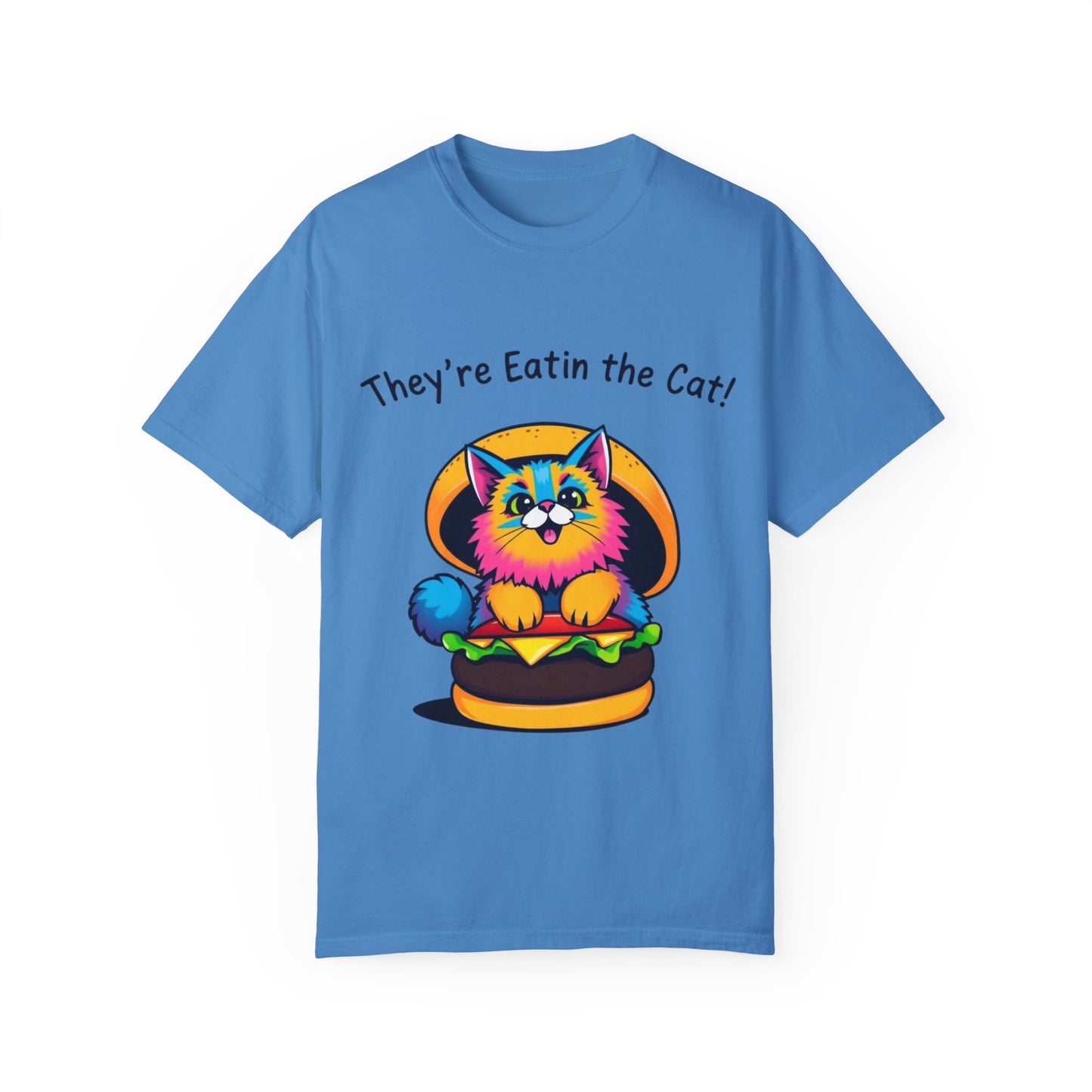 Humorous Cat Burger Unisex T-Shirt – Perfect for Cat Lovers!