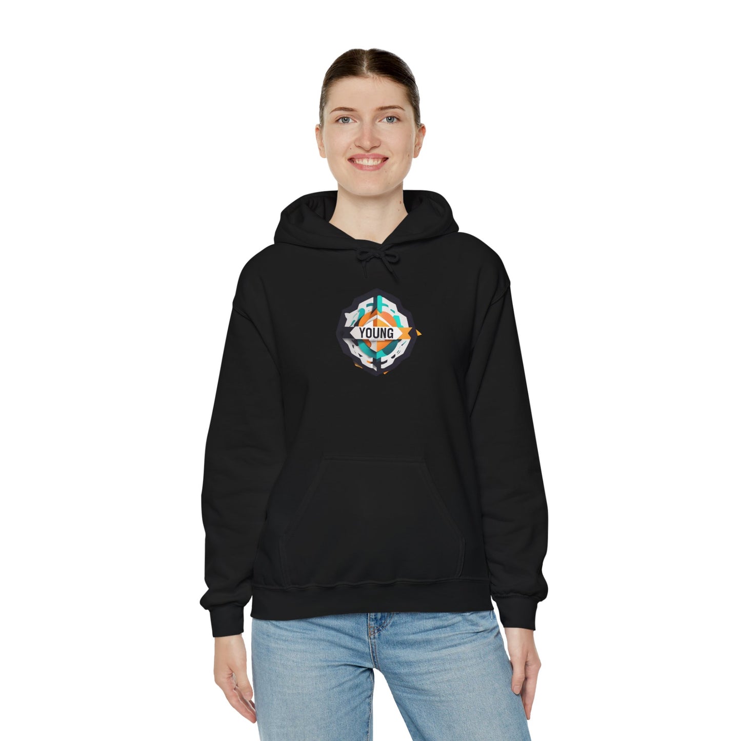 Youthful Spirit Unisex Hooded Sweatshirt – Embrace Your Young Vibe!