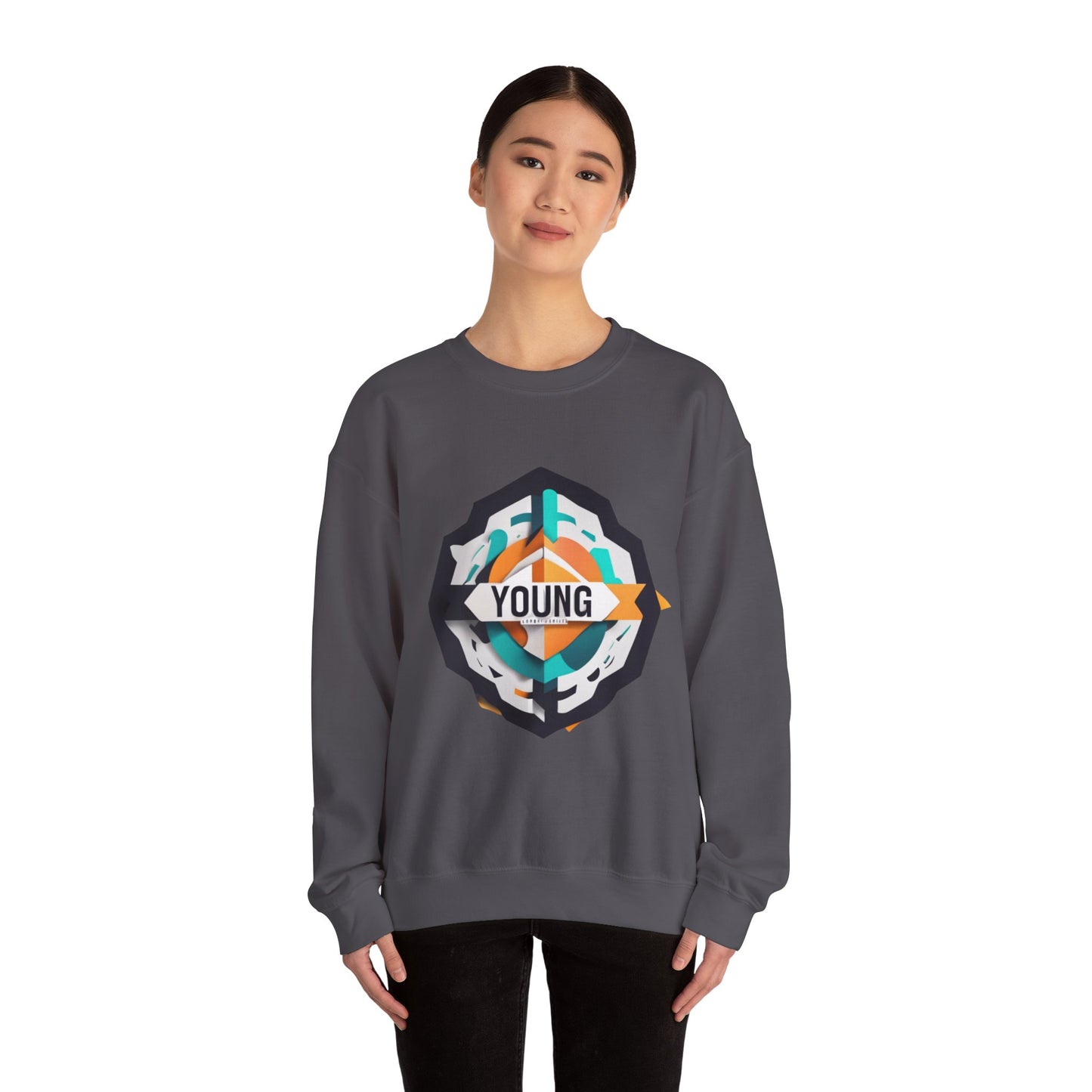 Youthful Spirit Unisex Crewneck Sweatshirt - Bold & Comfortable Red