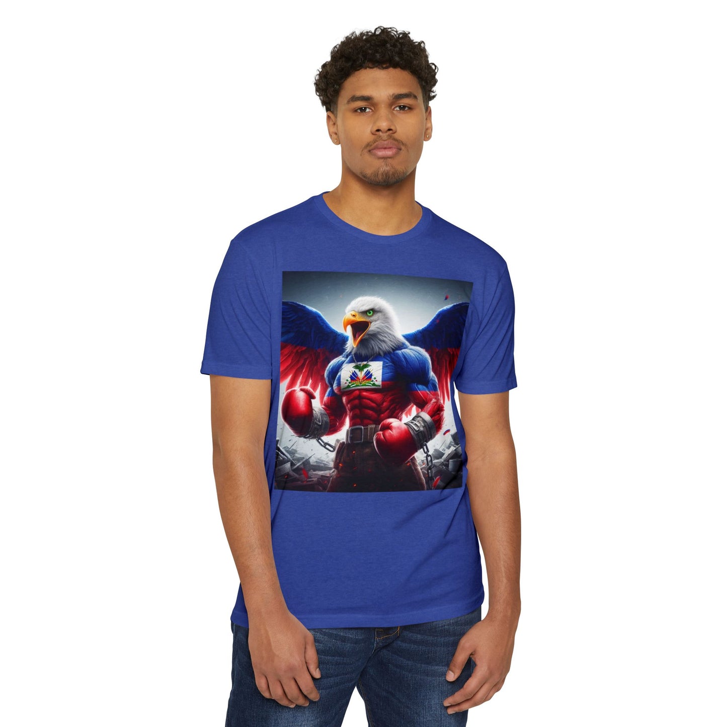 Haitian Eagle Champion T-Shirt - Unisex Epic Graphic Tee