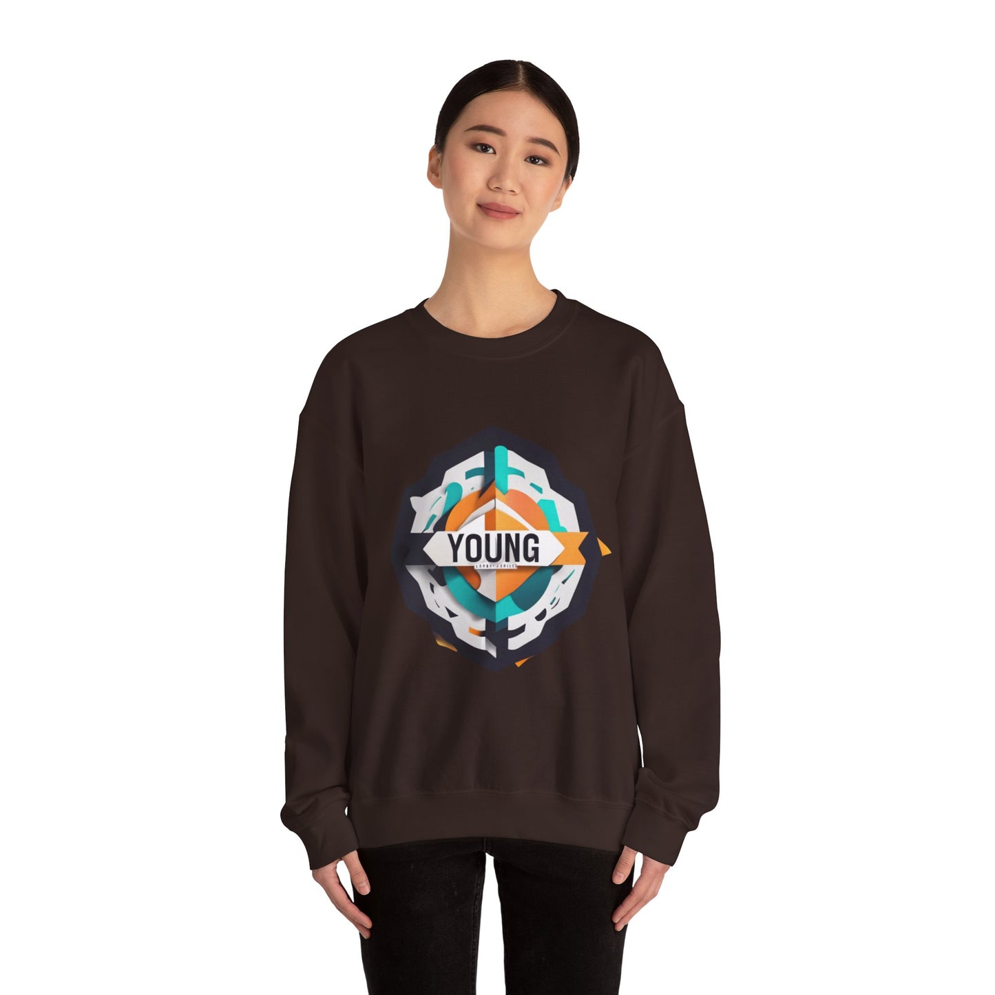Youthful Spirit Unisex Crewneck Sweatshirt - Bold & Comfortable Red