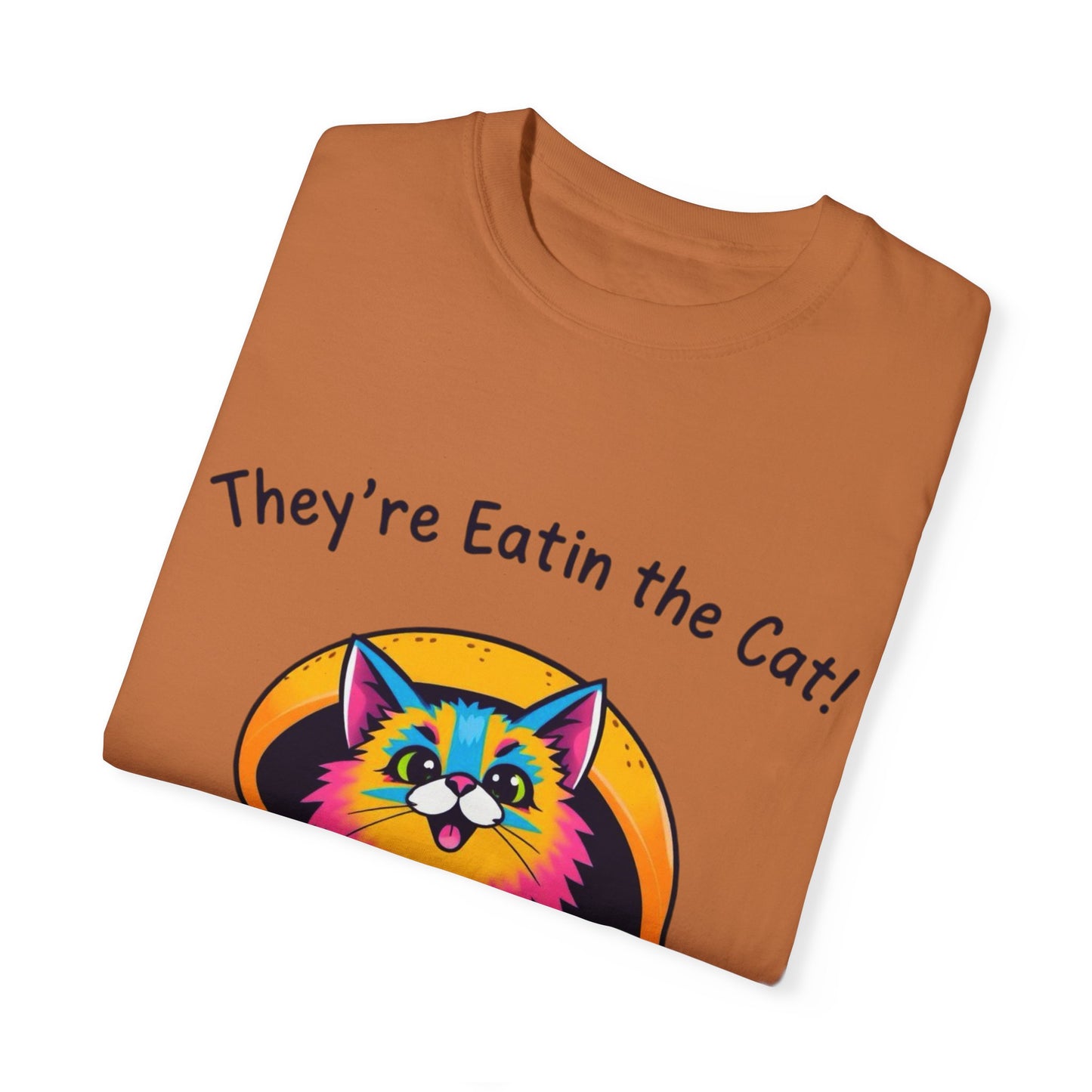 Humorous Cat Burger Unisex T-Shirt – Perfect for Cat Lovers!