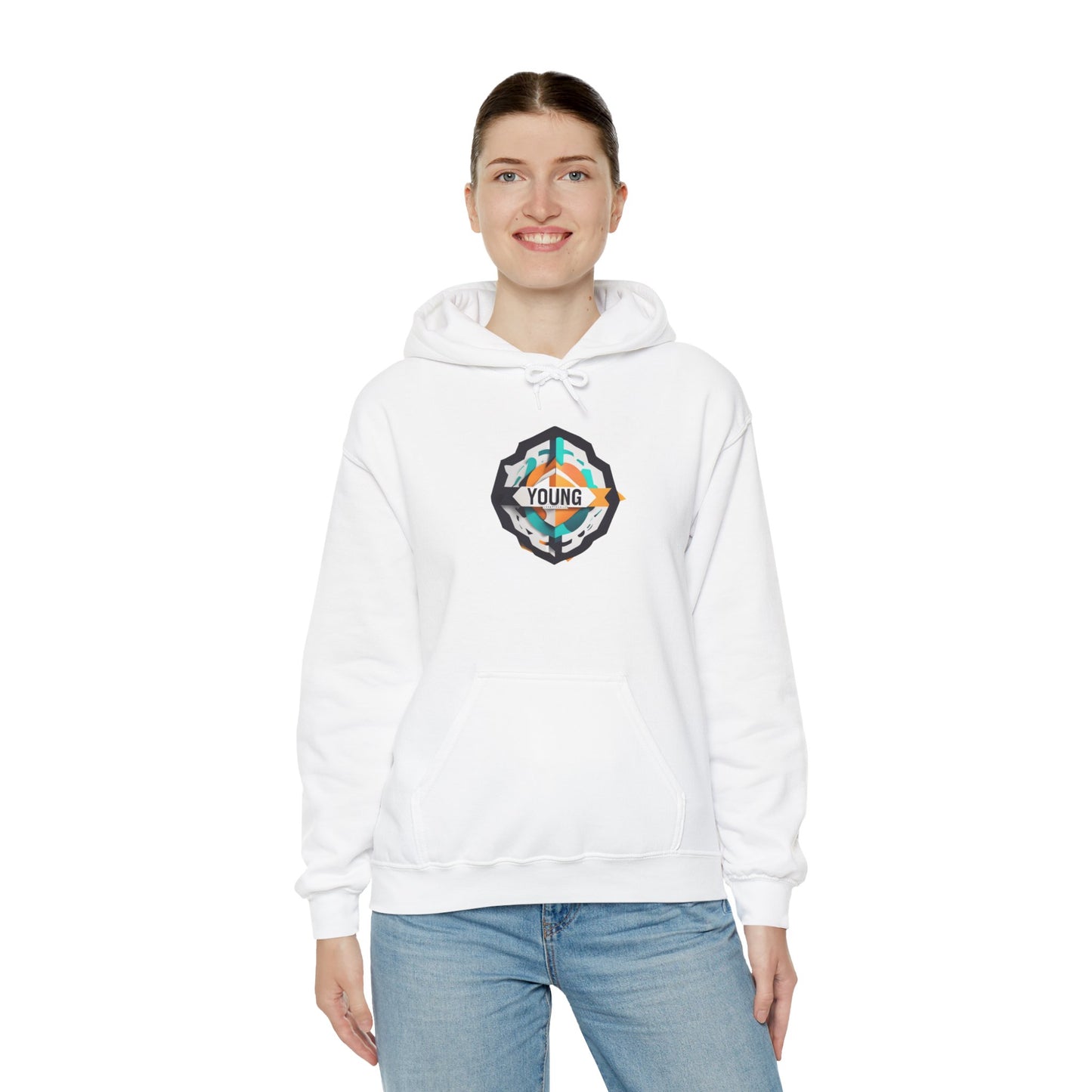 Youthful Spirit Unisex Hooded Sweatshirt – Embrace Your Young Vibe!