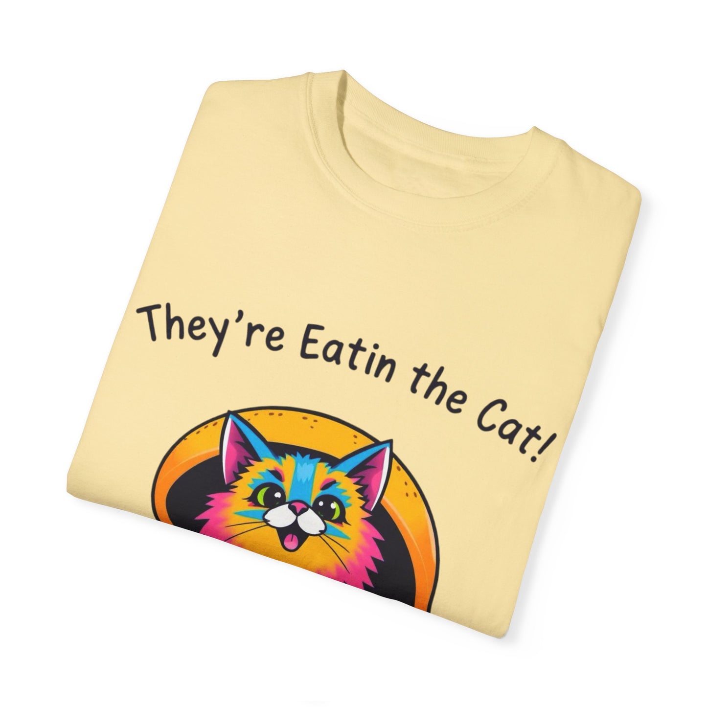 Humorous Cat Burger Unisex T-Shirt – Perfect for Cat Lovers!