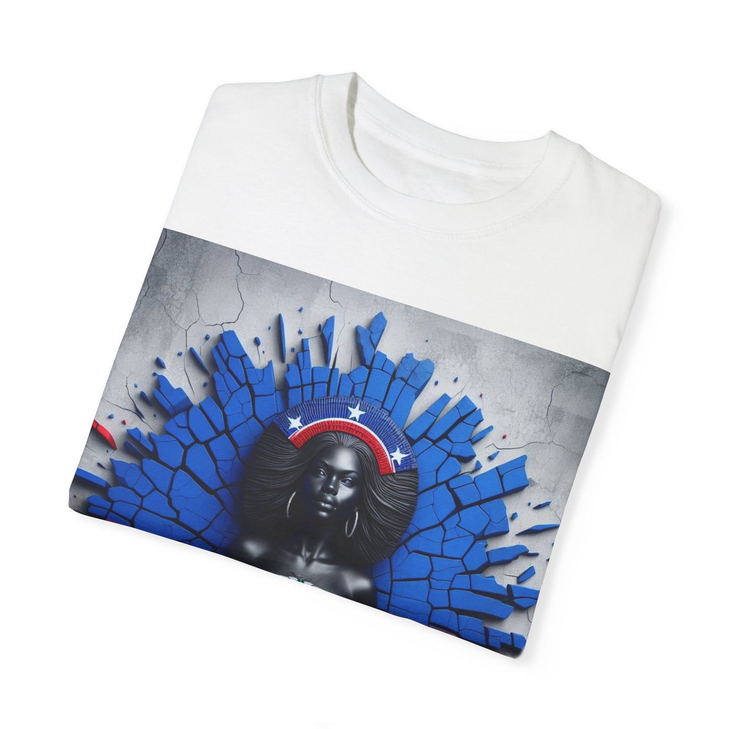 Haitian Pride Unisex Garment-Dyed T-Shirt